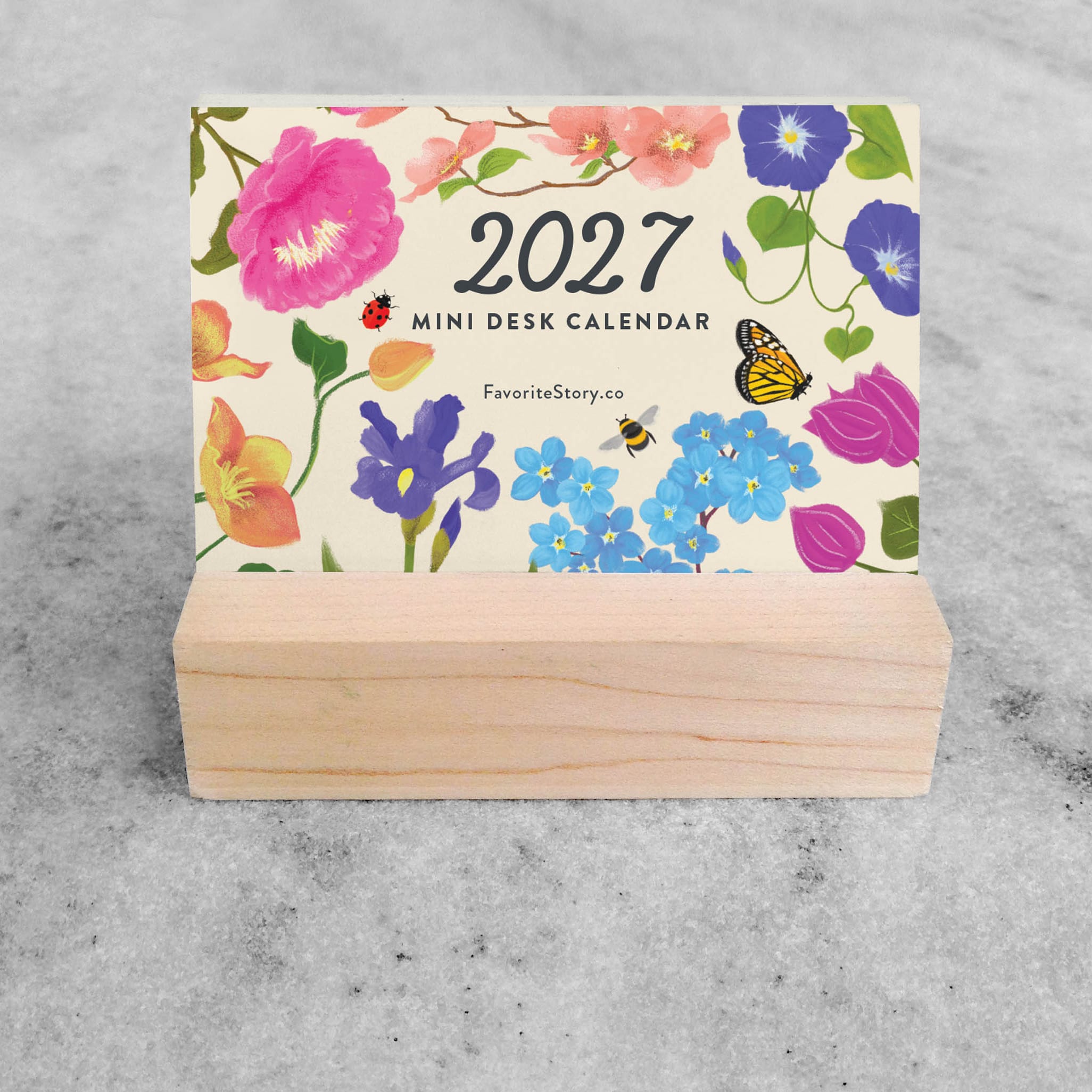 Favorite Story Mini Desk Calendar Favorite Story 2027 Mini Desk Calendar, Botanical
