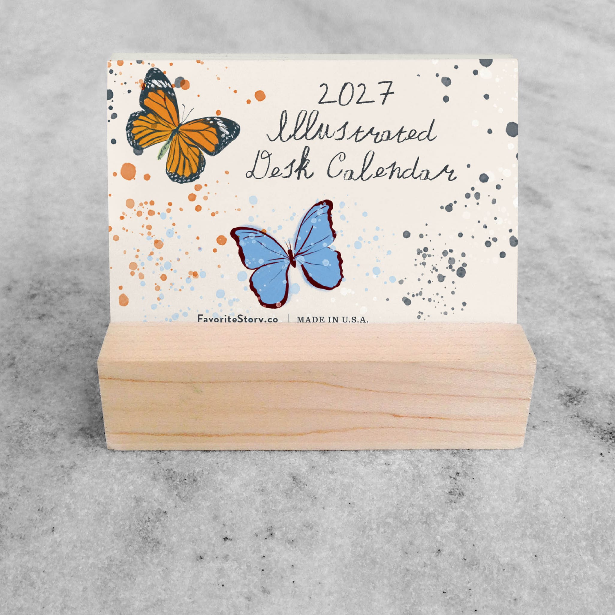 Favorite Story Mini Desk Calendar Favorite Story 2027 Mini Desk Calendar, Butterflies