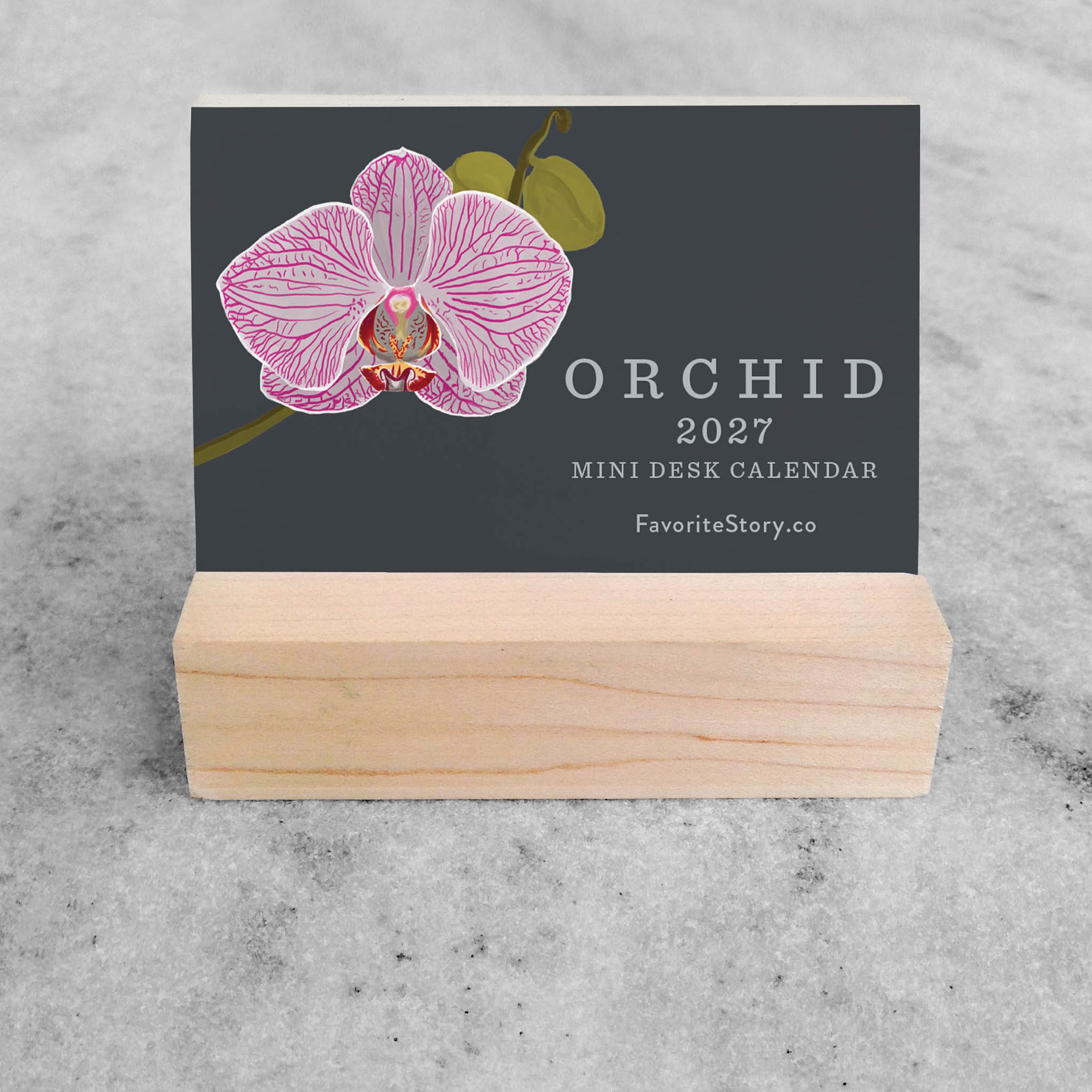 Favorite Story Mini Desk Calendar Favorite Story 2027 Mini Desk Calendar, Orchid