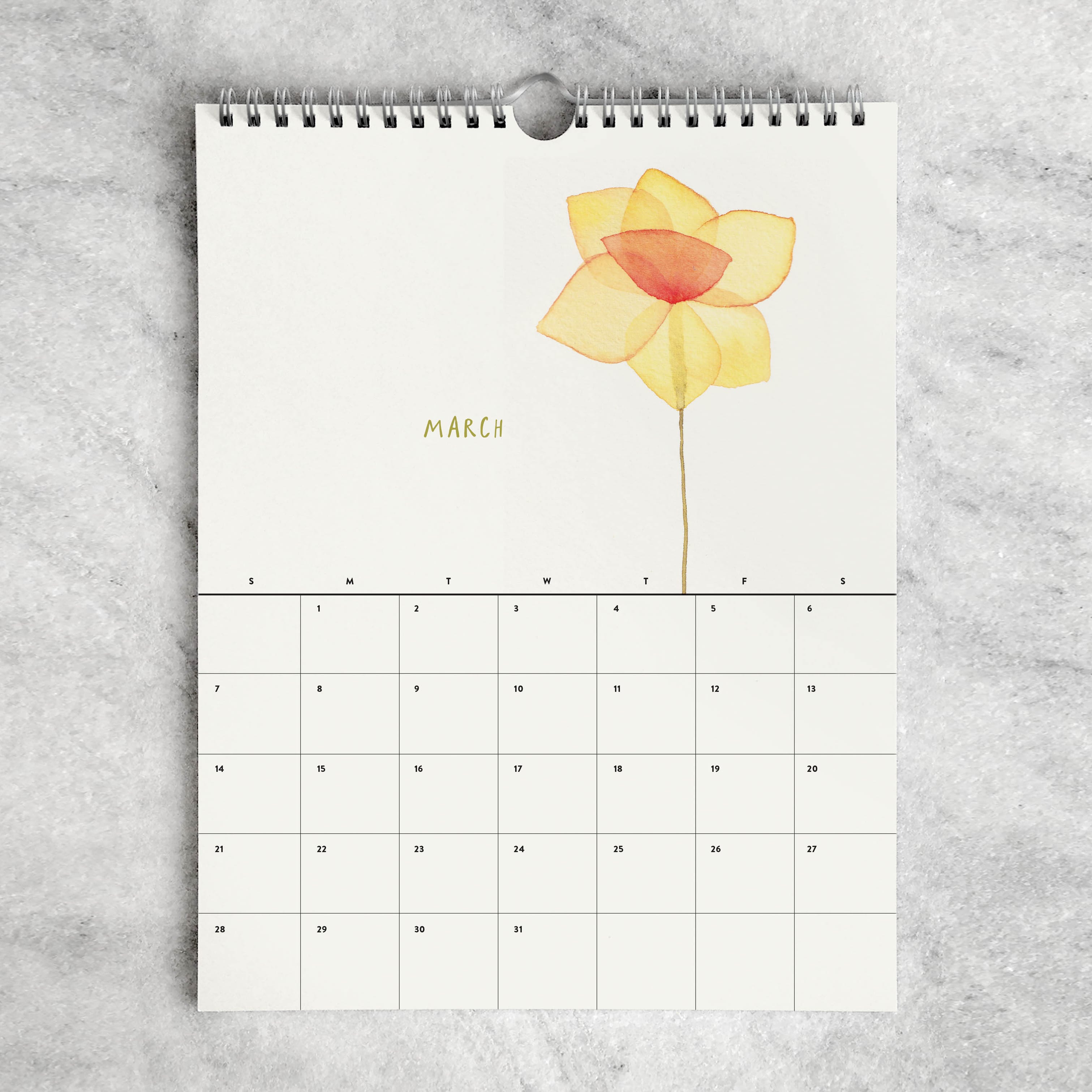 Favorite Story Monthly Calendar Favorite Story 2027 2027 Monthly Calendar, Blooms