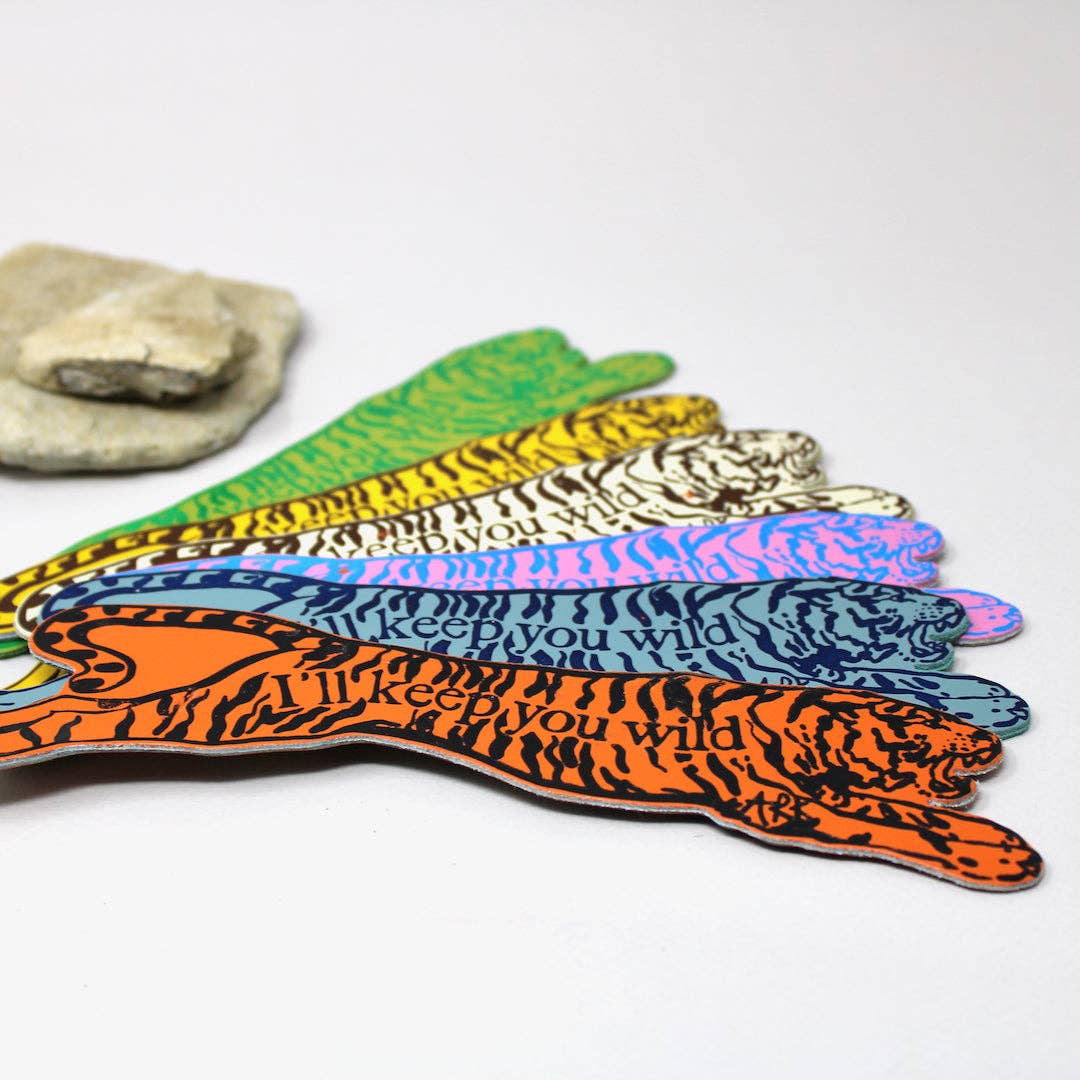 Favorite Story Ark Colour Design Heritage Blue Tiger Bookmark