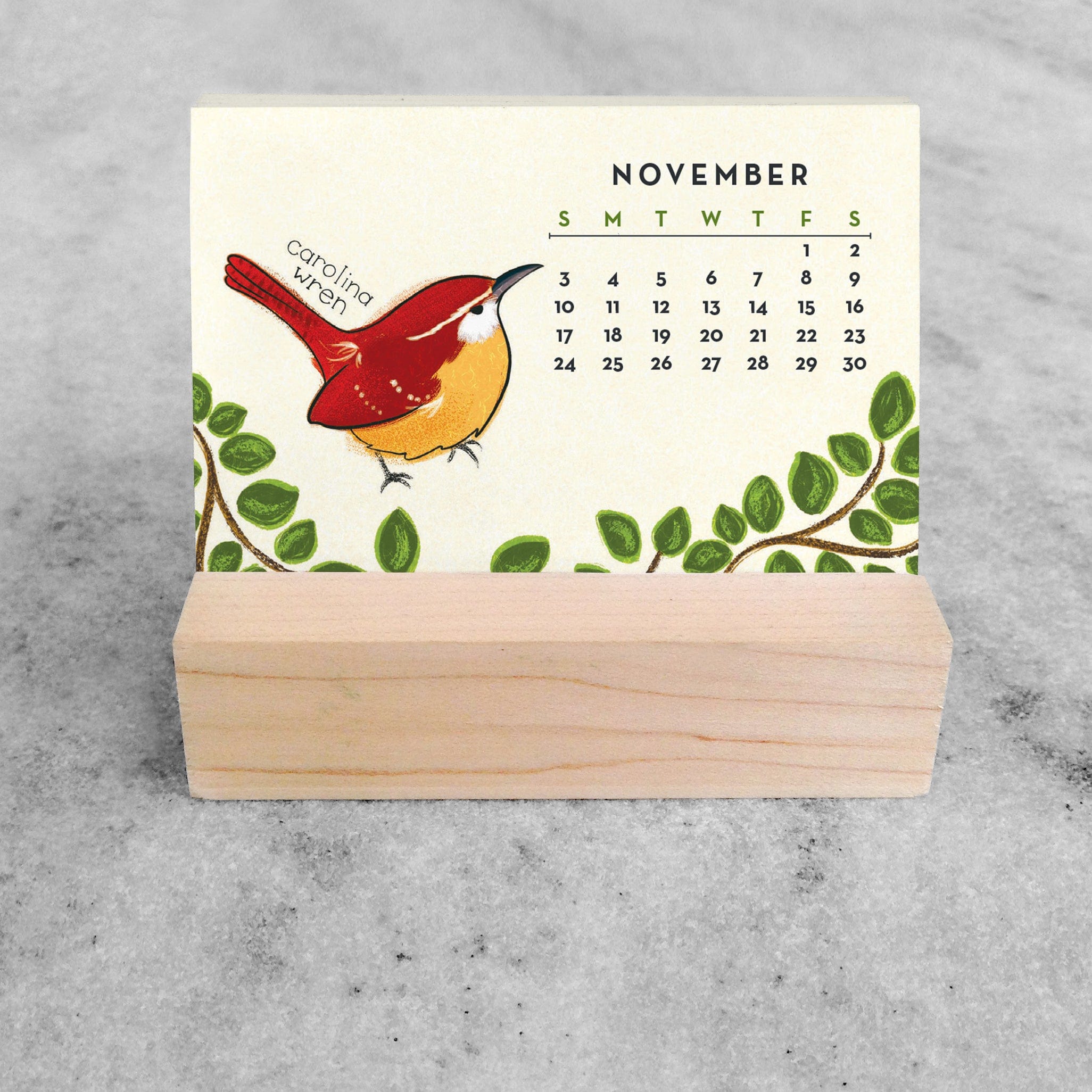 Favorite Story Mini Desk Calendar Feathered Friends 2024 Mini Desk Calendar