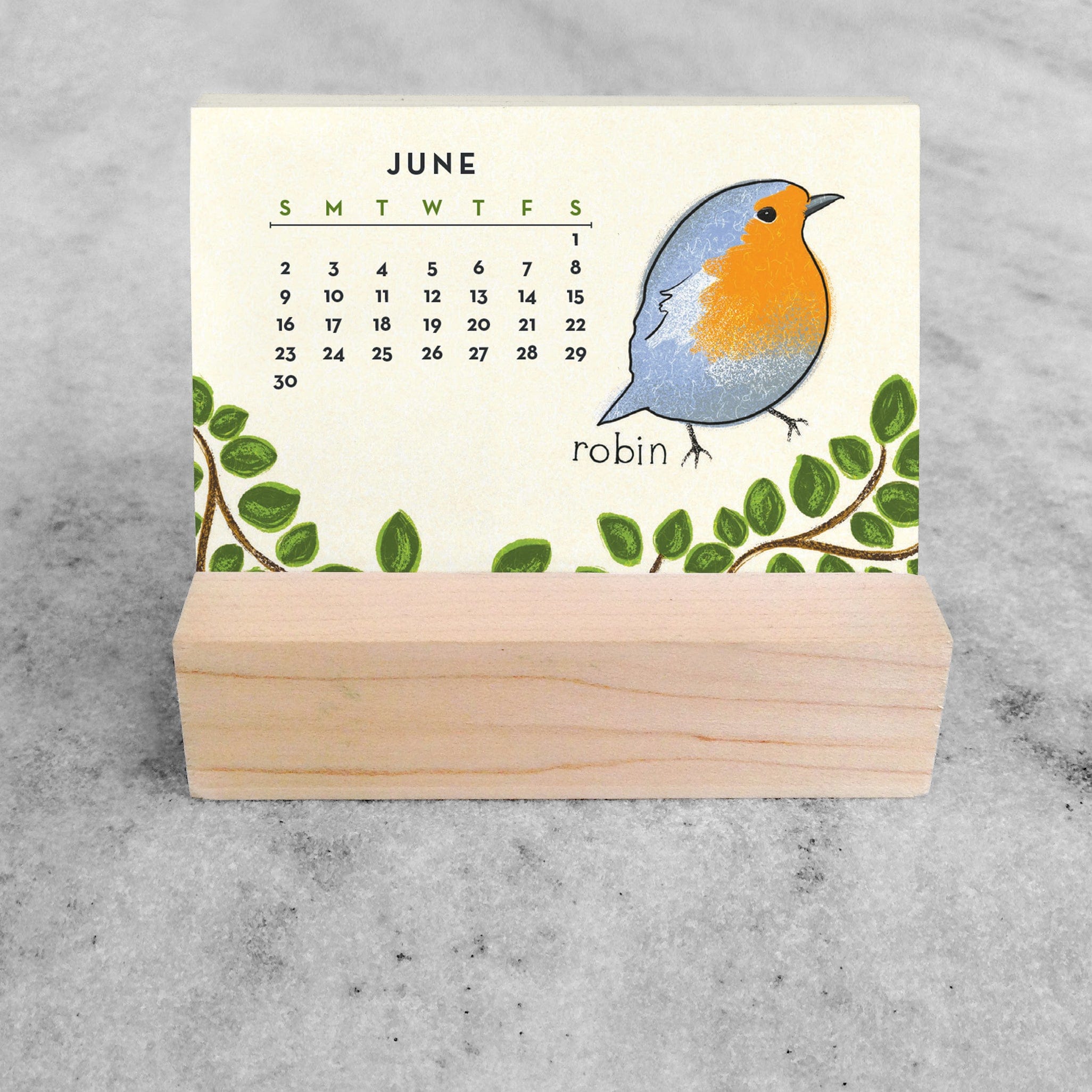 Favorite Story Mini Desk Calendar Feathered Friends 2024 Mini Desk Calendar