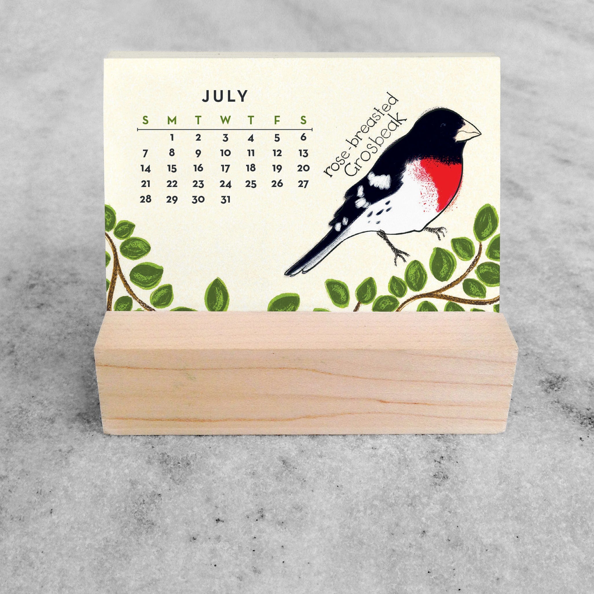 Favorite Story Mini Desk Calendar Feathered Friends 2024 Mini Desk Calendar