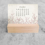 Favorite Story Mini Desk Calendar Field Flowers 2024 Mini Desk Calendar