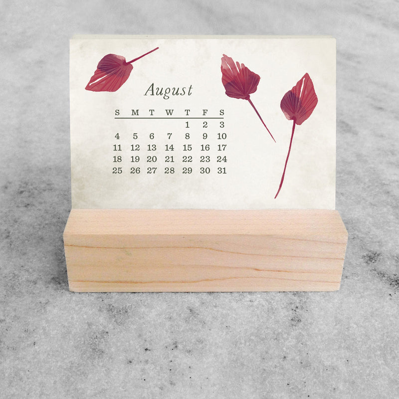 Favorite Story Mini Desk Calendar Field Flowers 2024 Mini Desk Calendar