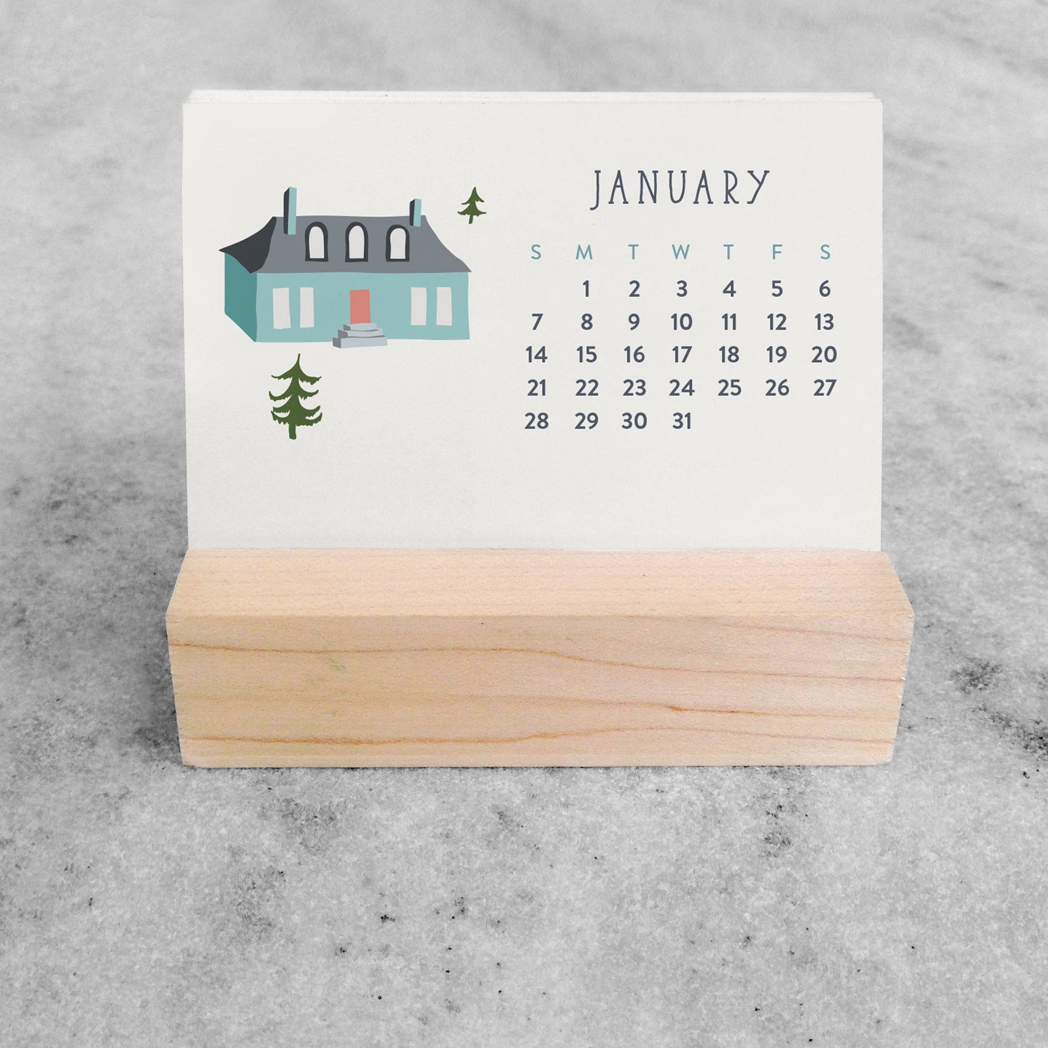 Favorite Story Mini Desk Calendar Village 2024 Mini Desk Calendar