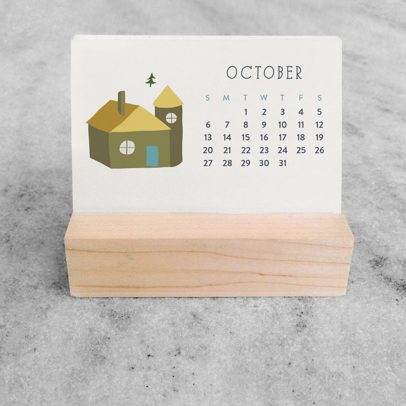 Favorite Story Mini Desk Calendar Village 2024 Mini Desk Calendar