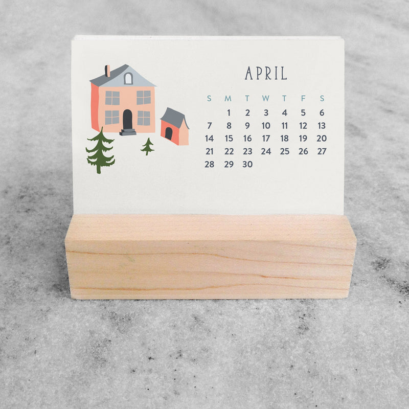 Favorite Story Mini Desk Calendar Village 2024 Mini Desk Calendar