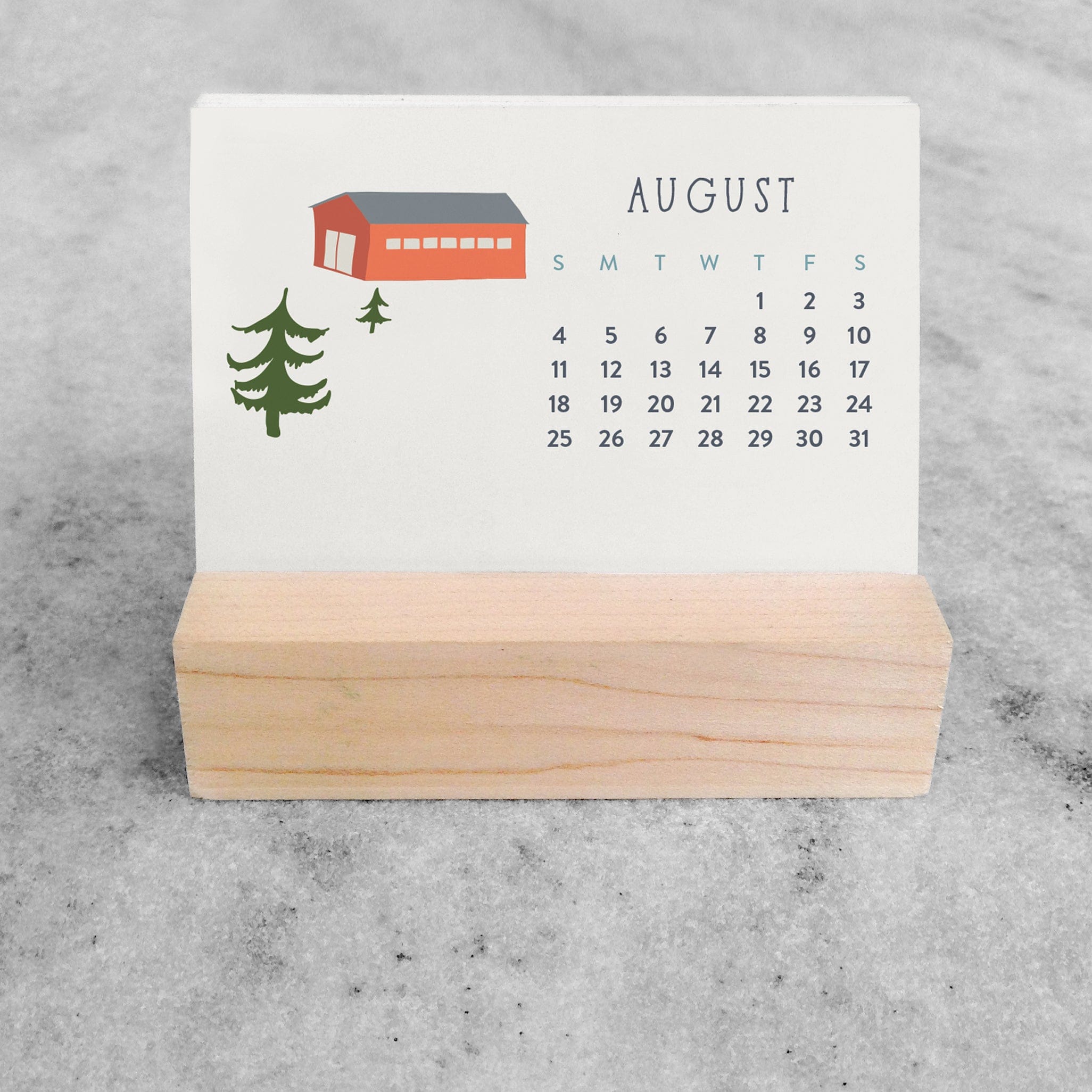 Favorite Story Mini Desk Calendar Village 2024 Mini Desk Calendar