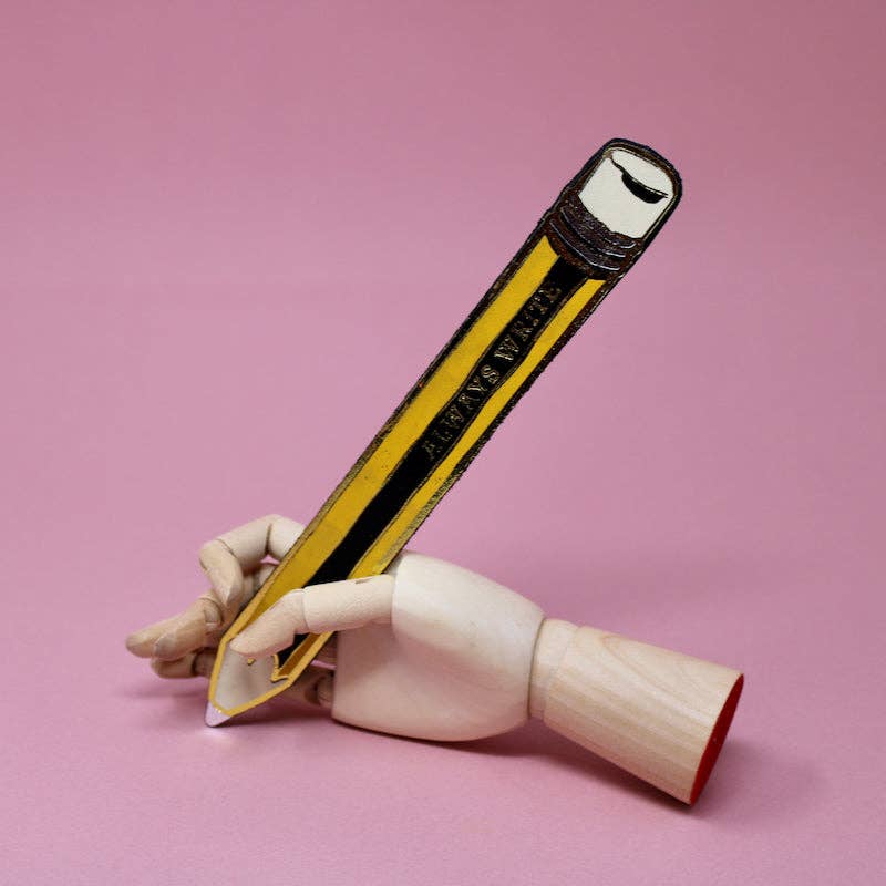 Favorite Story Ark Colour Design Black Always Write Pencil Bookmark