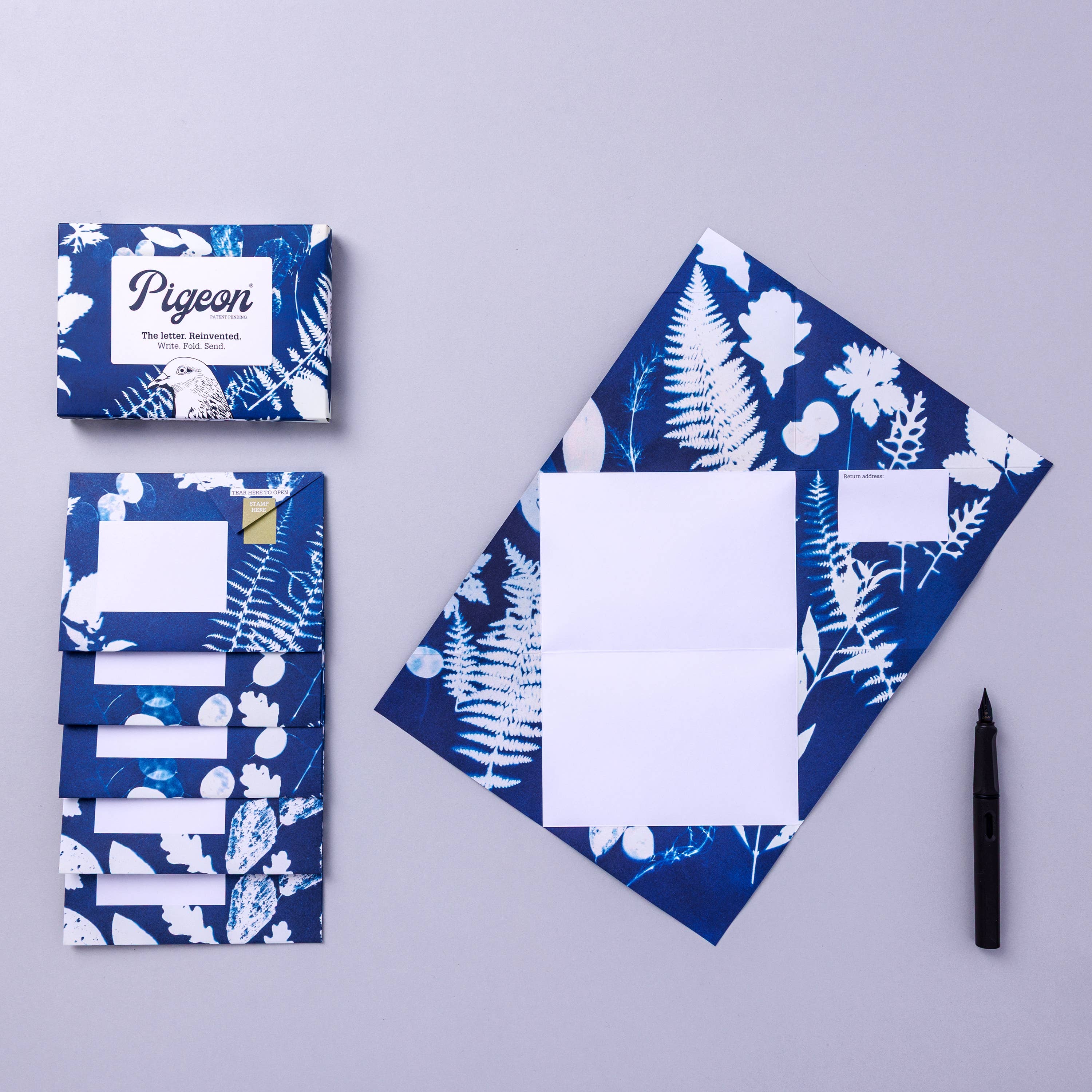 Favorite Story pigeonposted Apothecary Pigeon Botanical Folding Letter Set - Pack of 6