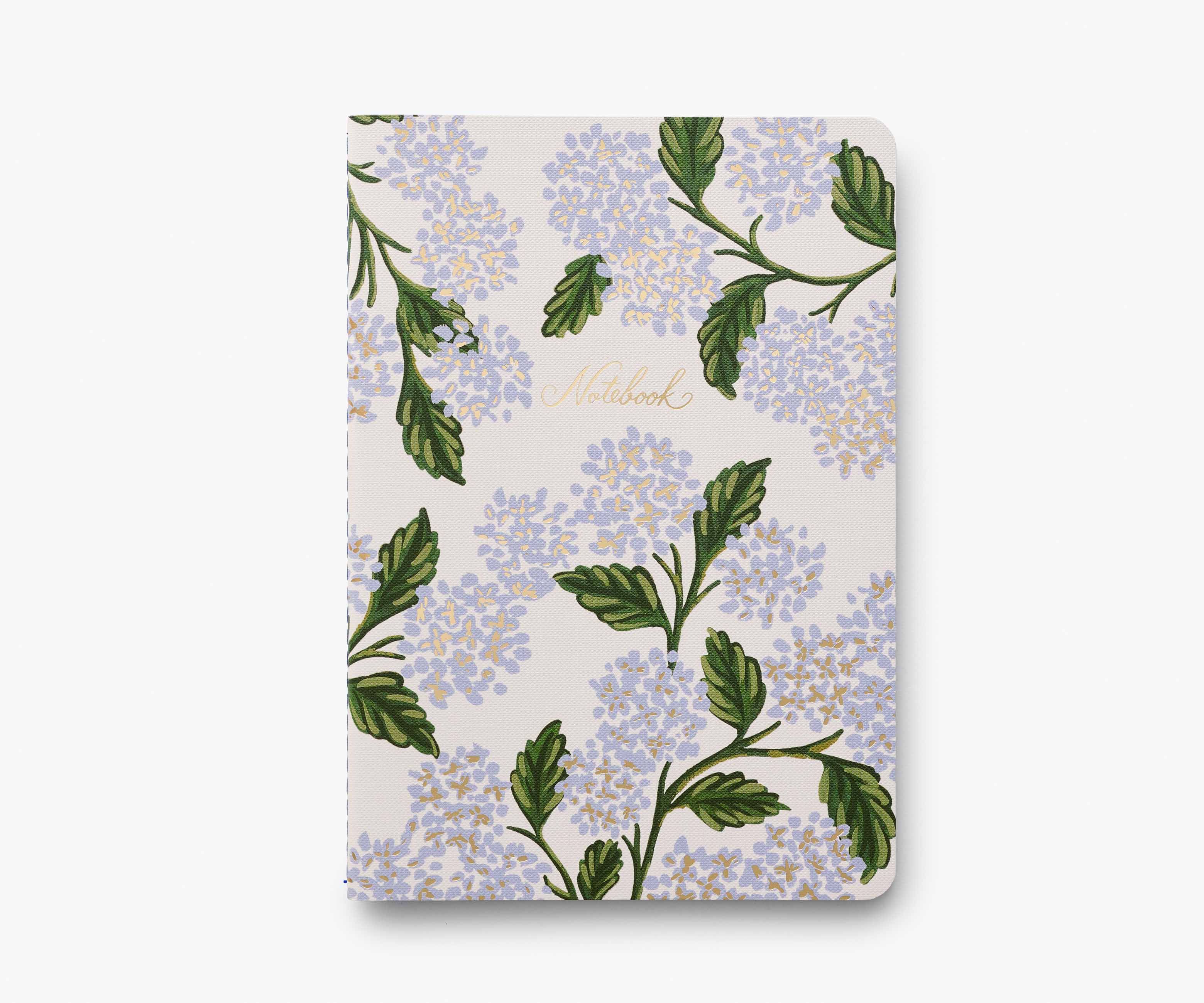 Favorite Story Rifle Paper Co. Assorted Set of 3 Hydrangea Notebooks