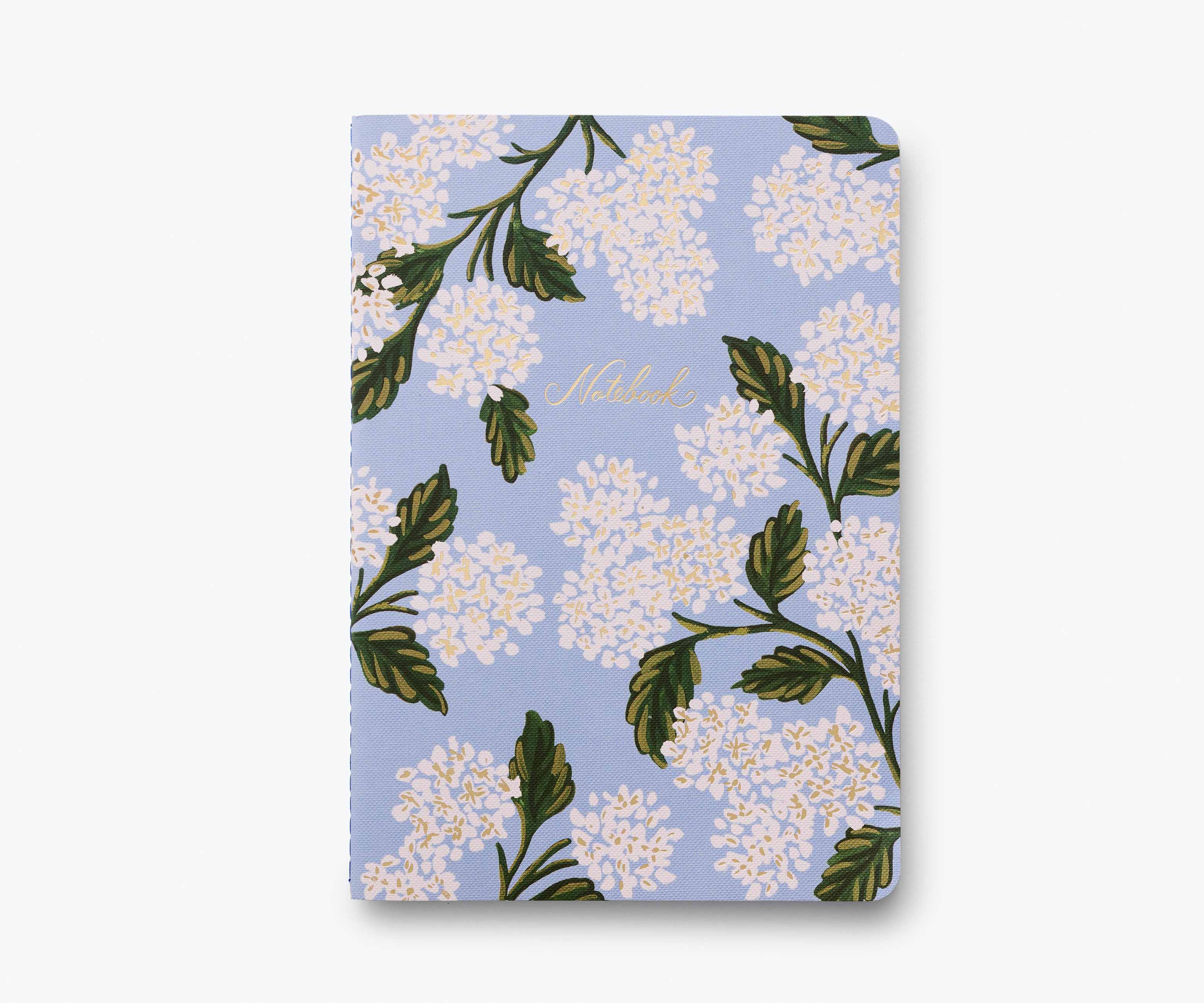 Favorite Story Rifle Paper Co. Assorted Set of 3 Hydrangea Notebooks