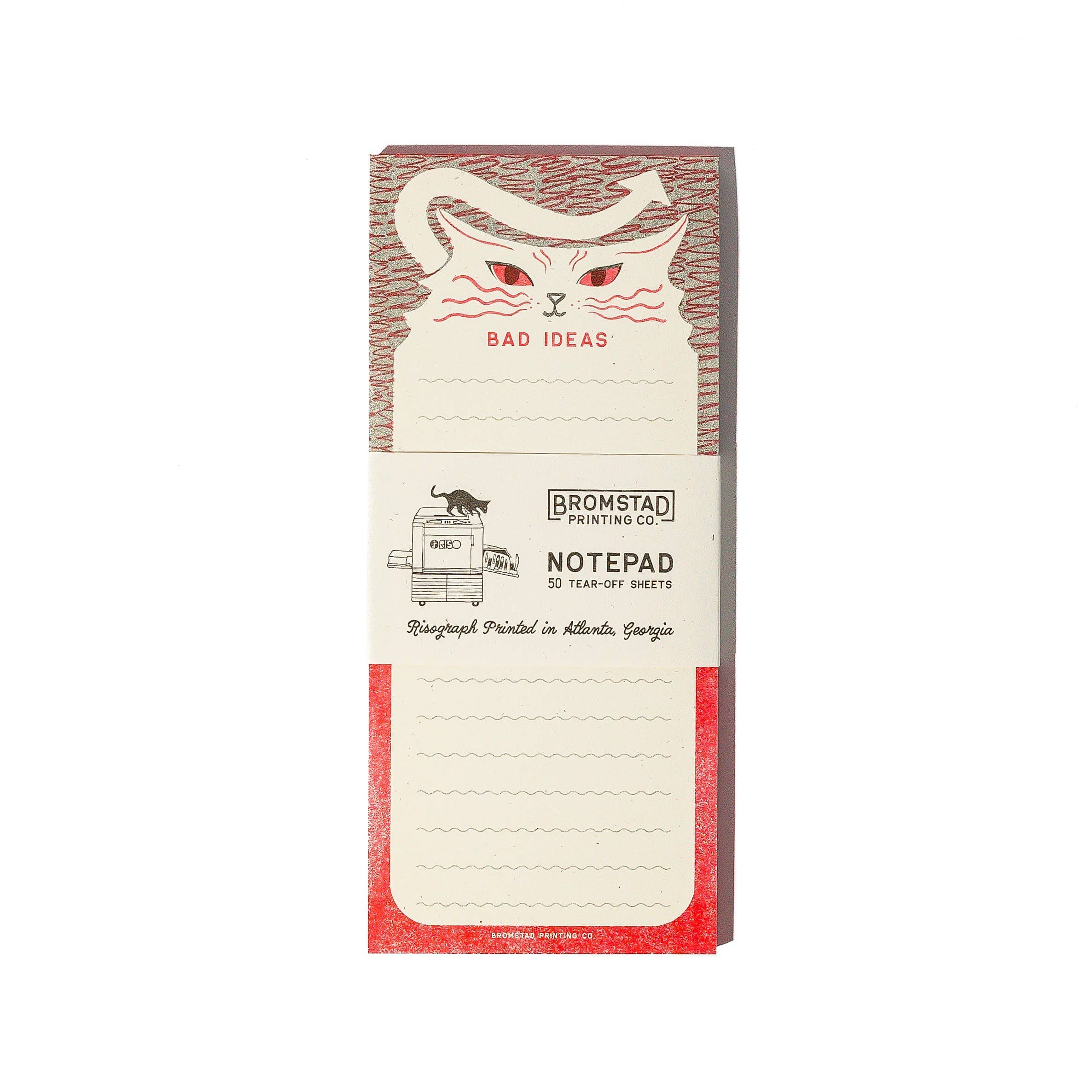 Favorite Story Bromstad Printing Co. Bad Ideas - Tall Risograph Notepad