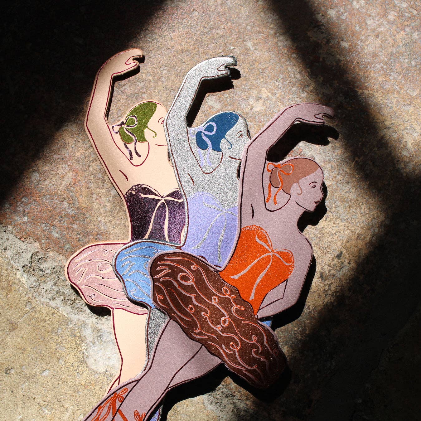 Favorite Story Ark Colour Design Peach Ballerina Bookmark
