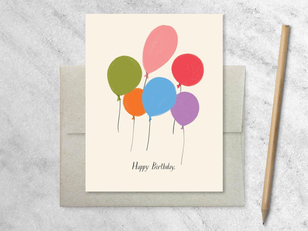 Favorite Story Birthday Card Balloons