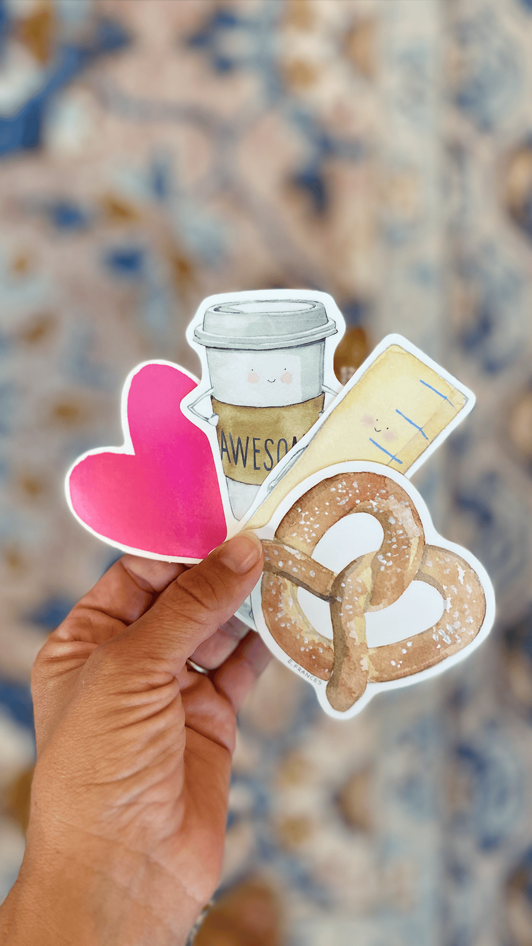 Favorite Story E. Frances Paper Big Heart Sticker