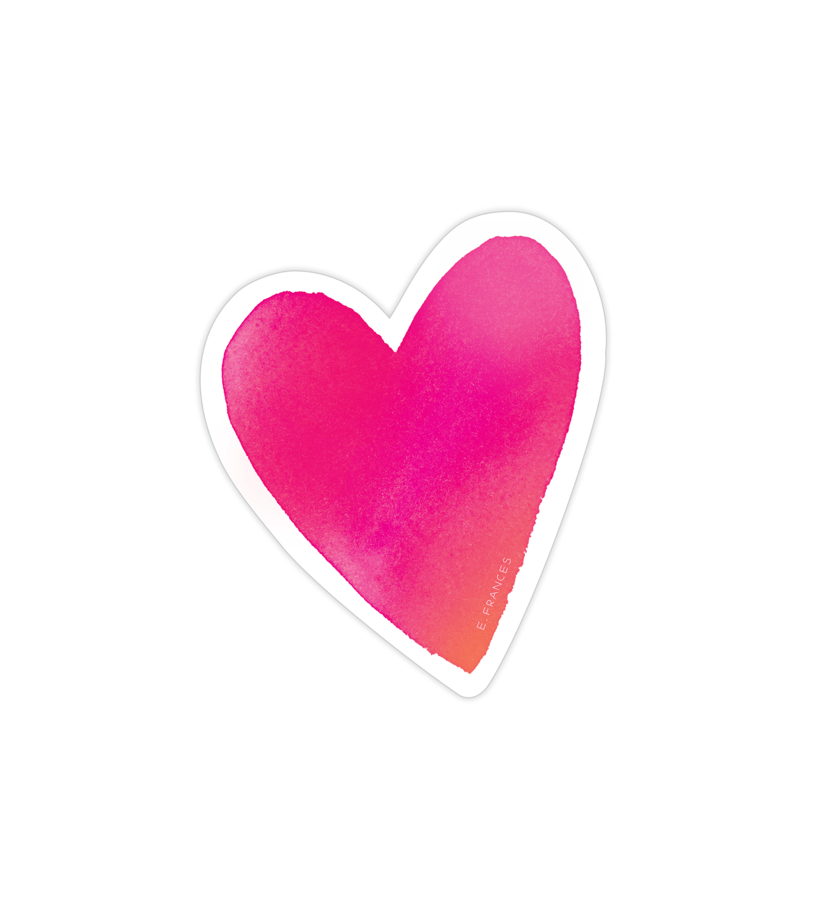 Favorite Story E. Frances Paper Big Heart Sticker