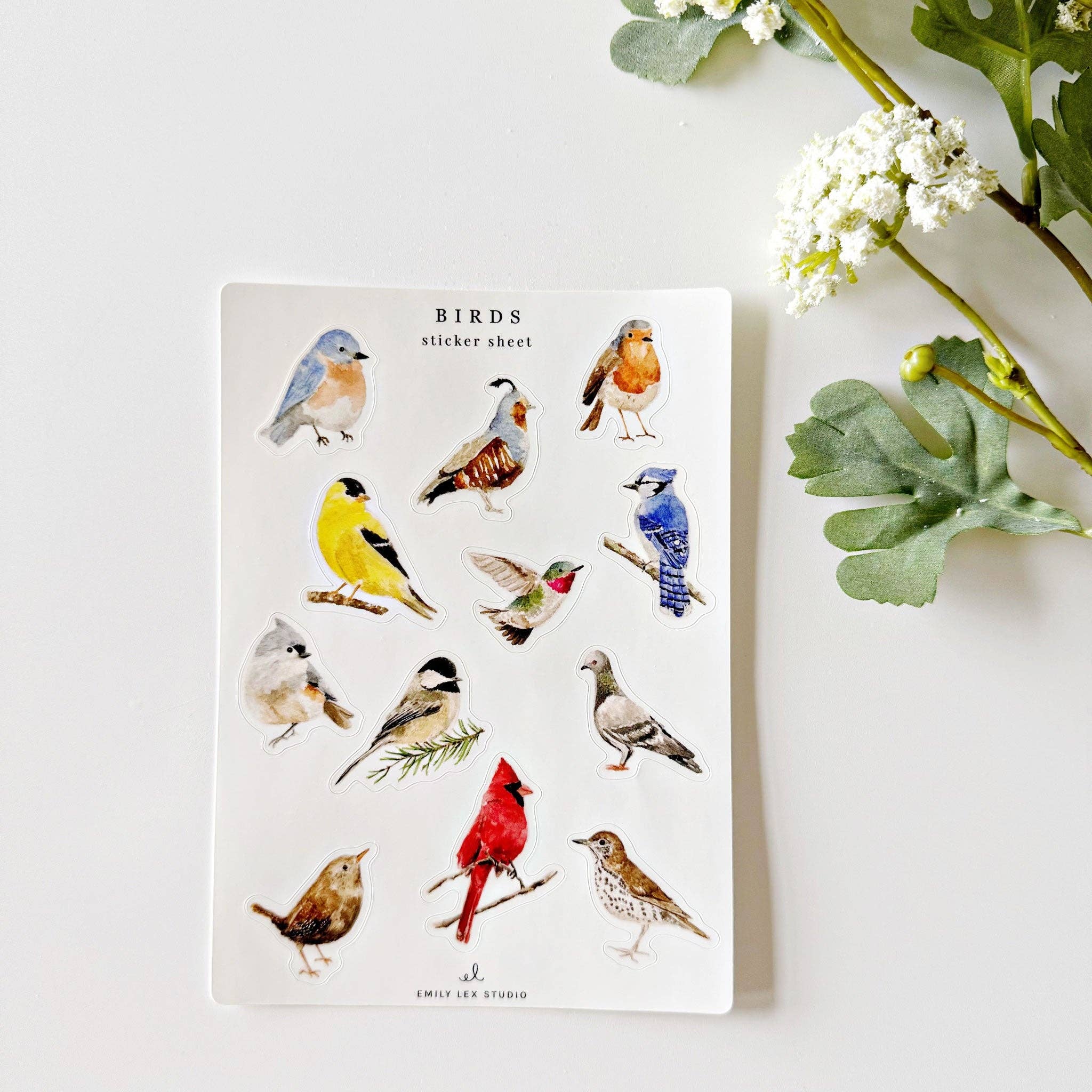 Favorite Story emily lex studio Birds sticker sheets