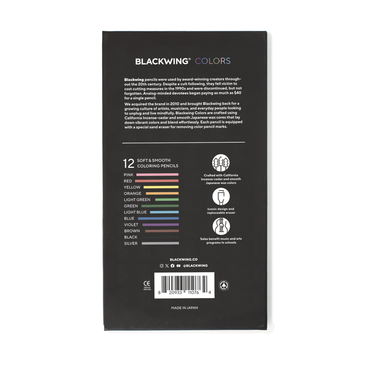 Favorite Story Blackwing Blackwing Colors Pencil Set