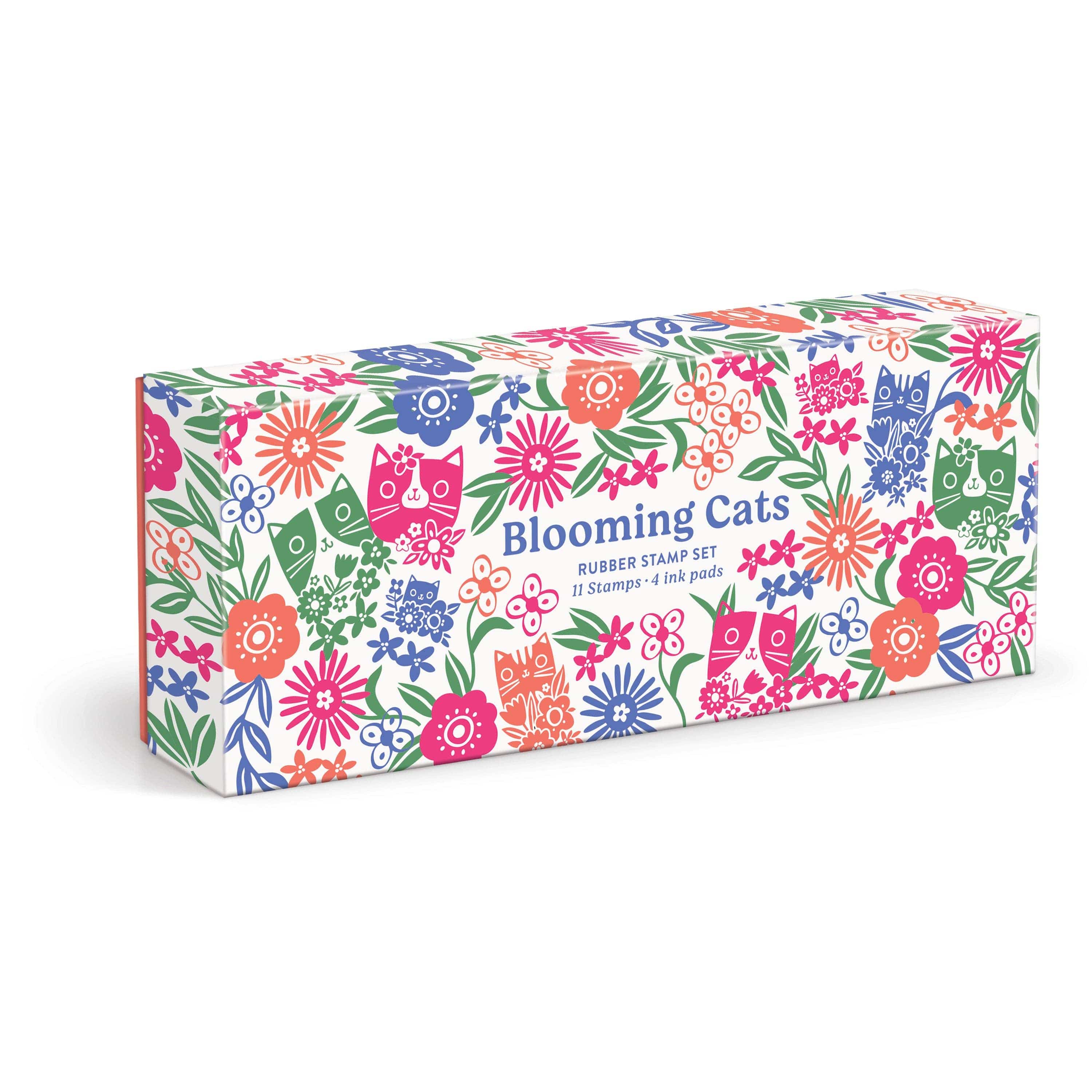 Favorite Story Chronicle Books Blooming Cats Rubber Stamp Set