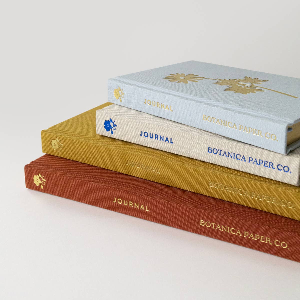 Favorite Story Botanica Paper Co. BLUE FLORA | MINI LINEN BOUND JOURNAL