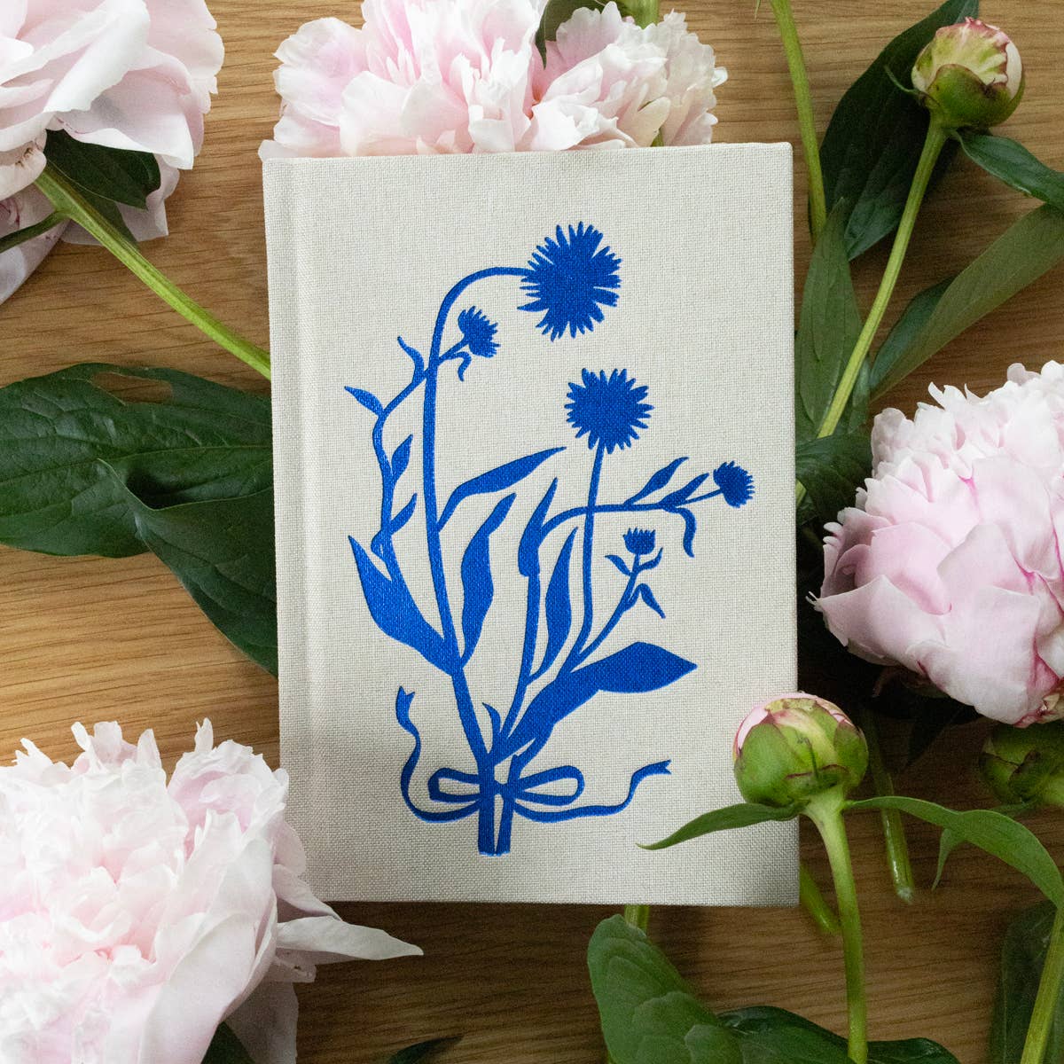 Favorite Story Botanica Paper Co. BLUE FLORA | MINI LINEN BOUND JOURNAL