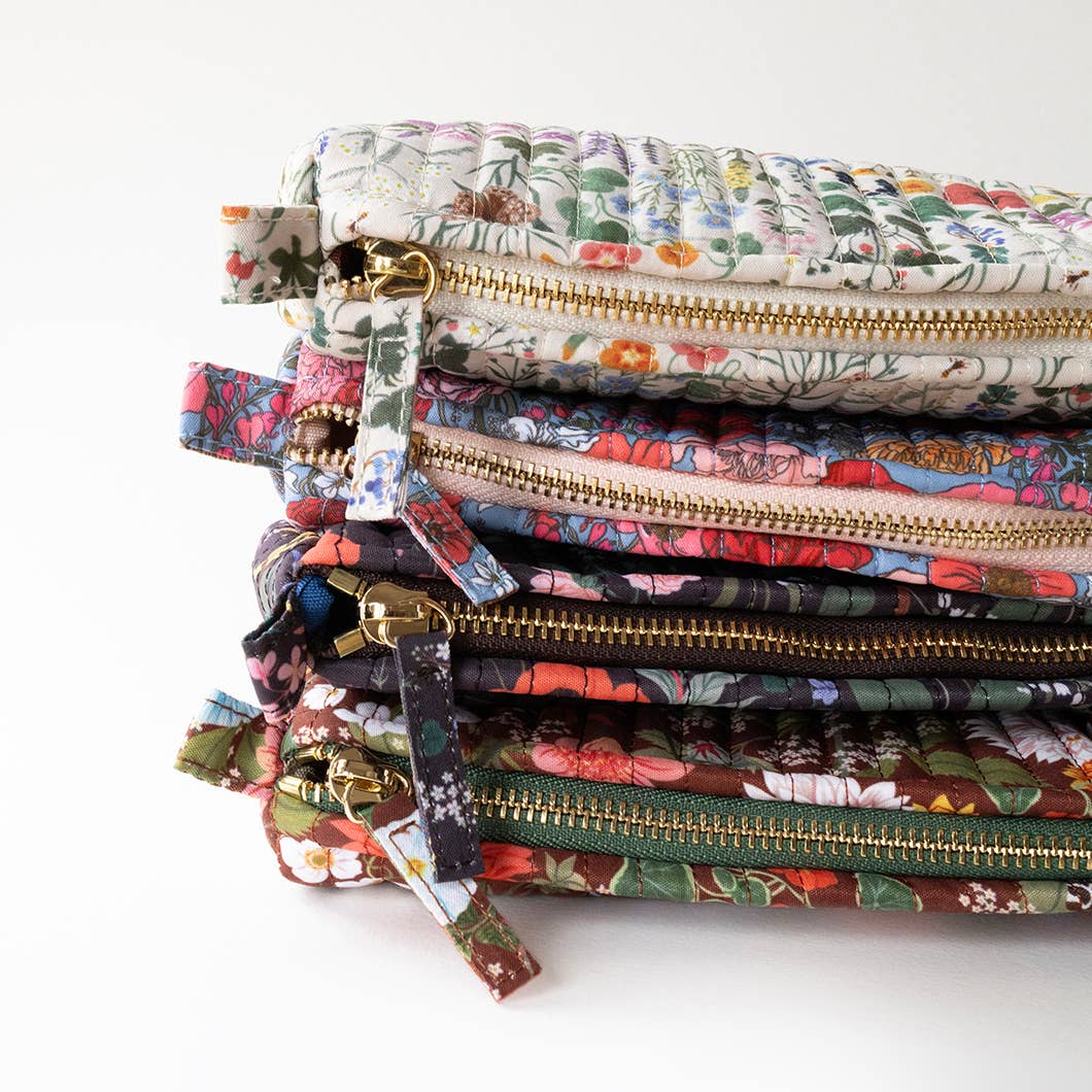 Favorite Story Botanica Paper Co. BOTANIST | Cotton Quilted Pencil Pouch