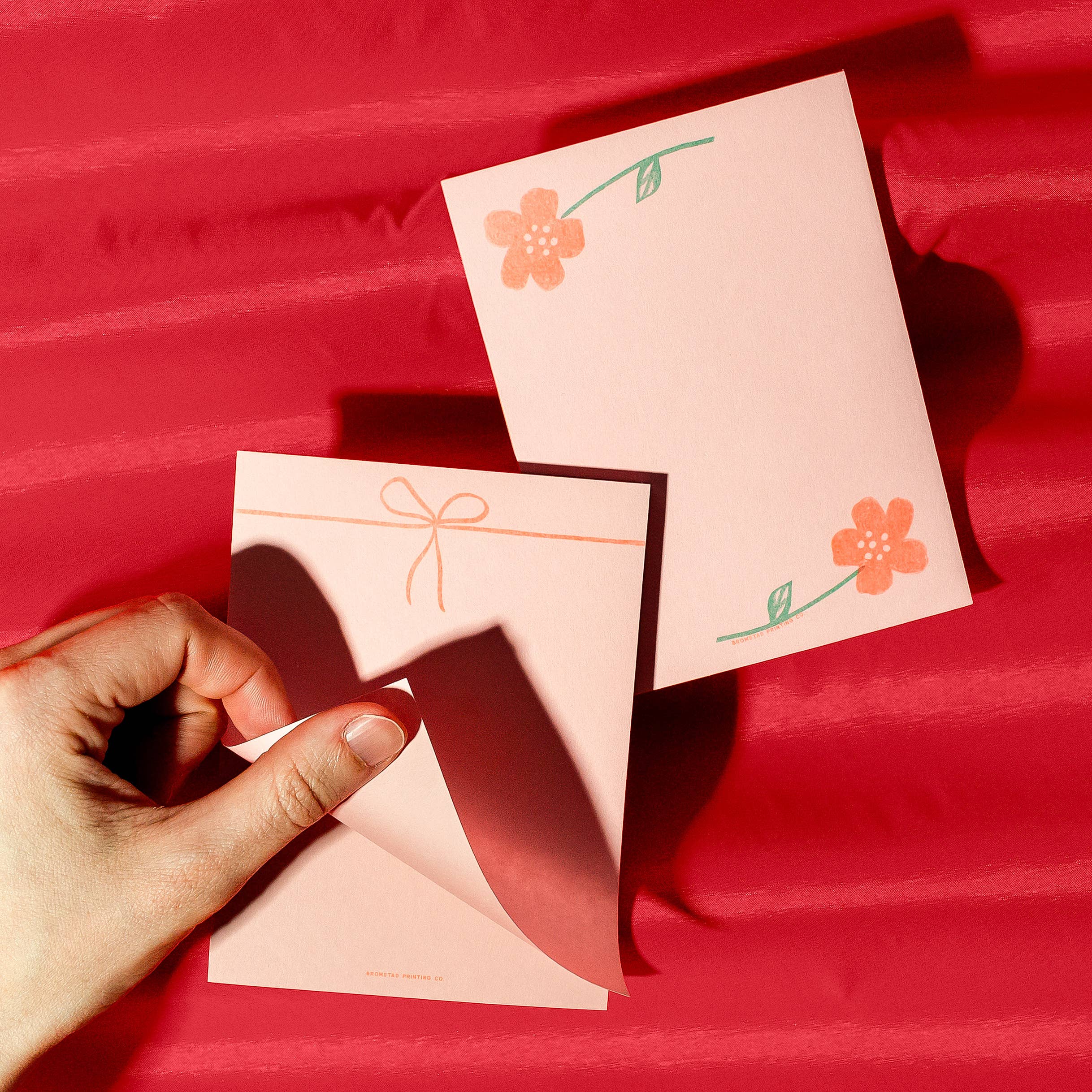 Favorite Story Bromstad Printing Co. Bow - Risograph Small Notepad