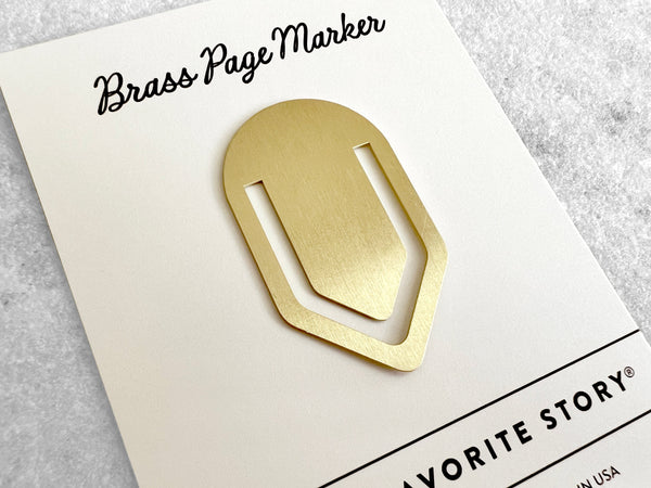 Favorite Story Brass Page Marker Arrow Brass Page Marker
