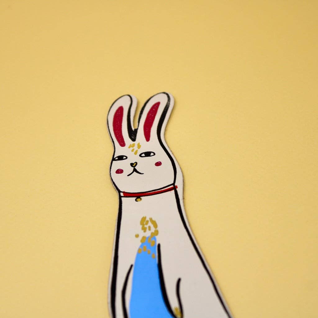Favorite Story Ark Colour Design Cream Bunny Bookmark