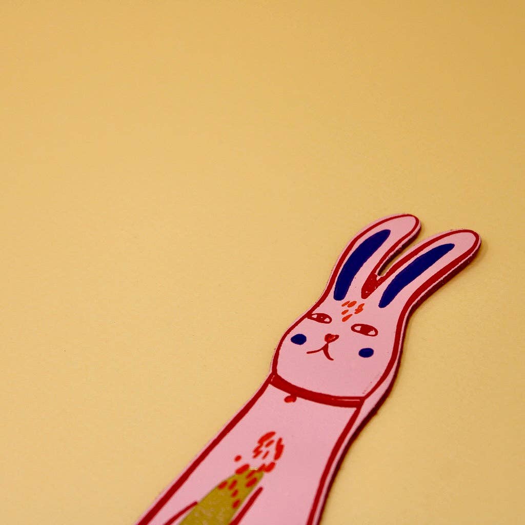 Favorite Story Ark Colour Design Cream Bunny Bookmark