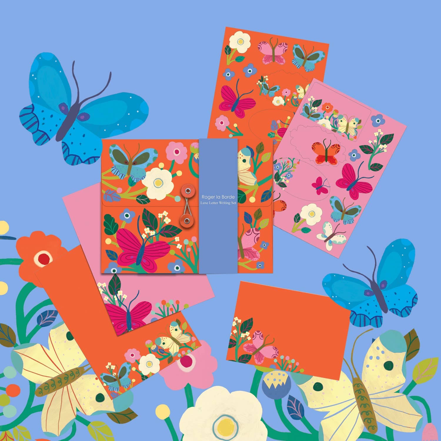 Favorite Story Roger La Borde Butterfly Garden Letter Writing Set  - WS 069