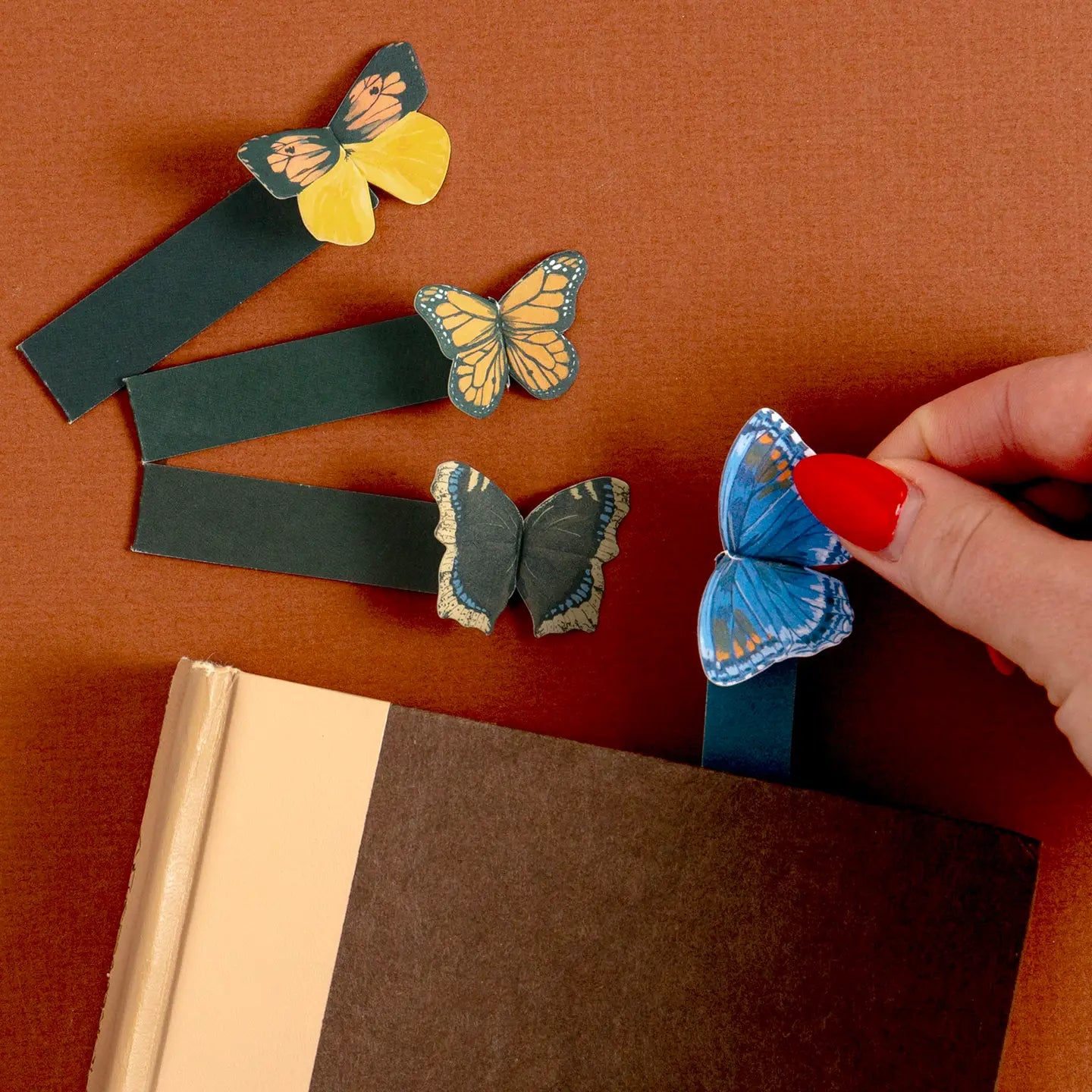 Favorite Story Bookmark 1canoe2 | One Canoe Two Paper Co. Butterfly Pop-Up Bookmark Set of 4