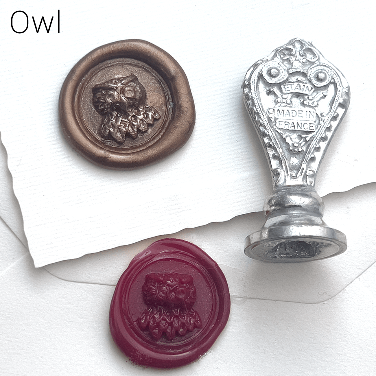 Favorite Story Papier Plume Cast Pewter Wax Seal from France
