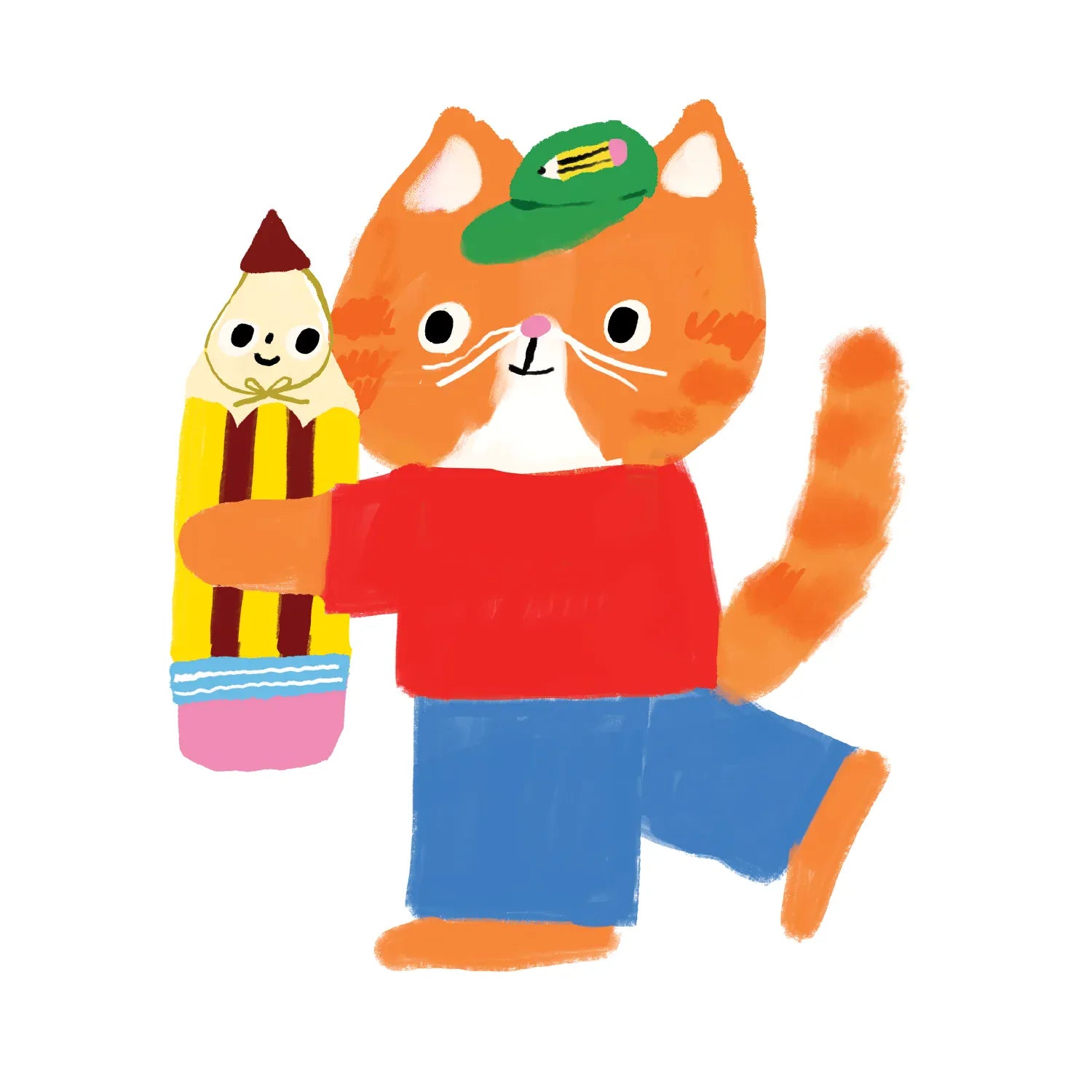 Favorite Story Vinyl Sticker Stationery Store Day Cat and Pencil Besties Vinyl Sticker