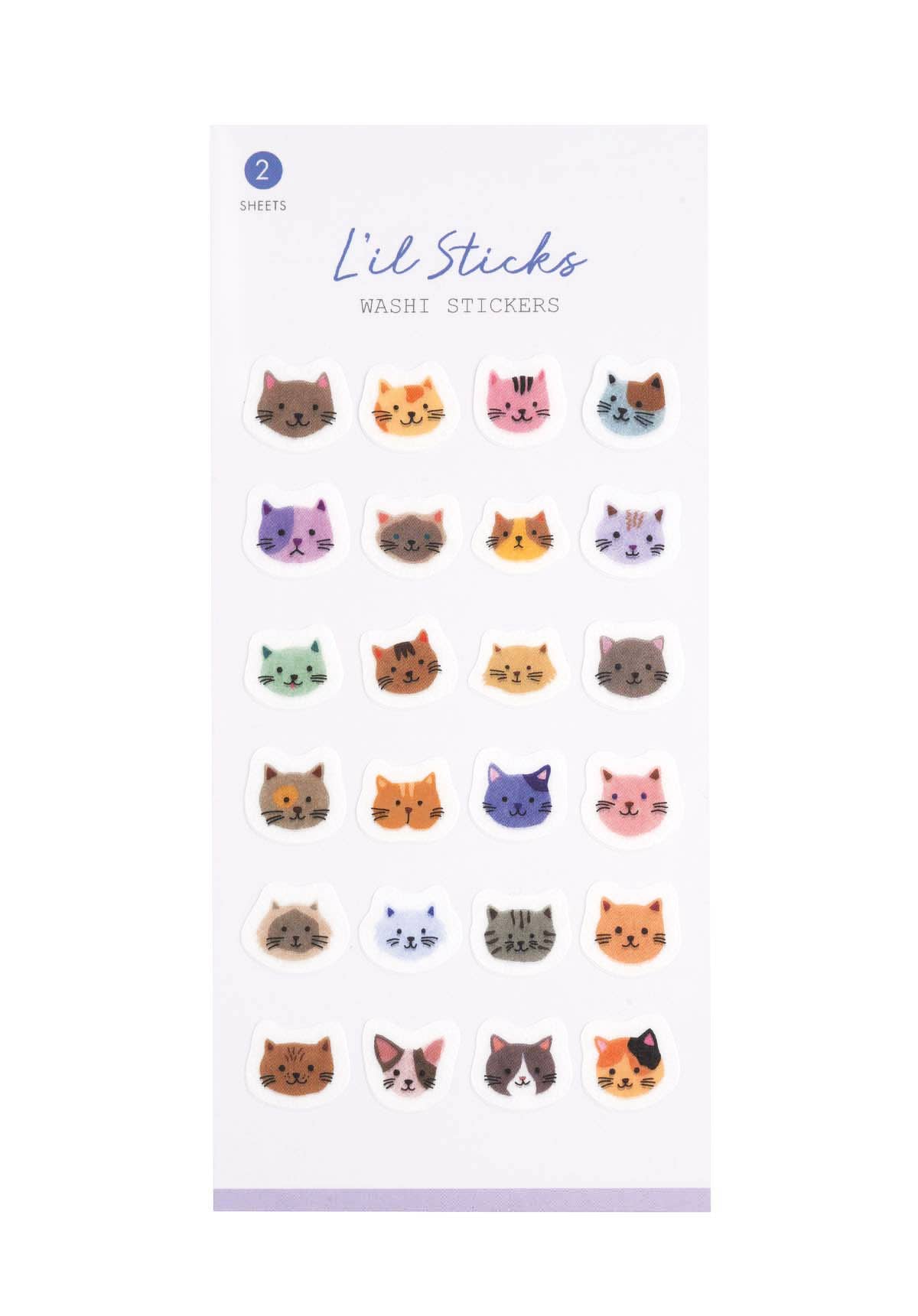 Ilids Sticker Cats L’il Sticks Washi Stickers