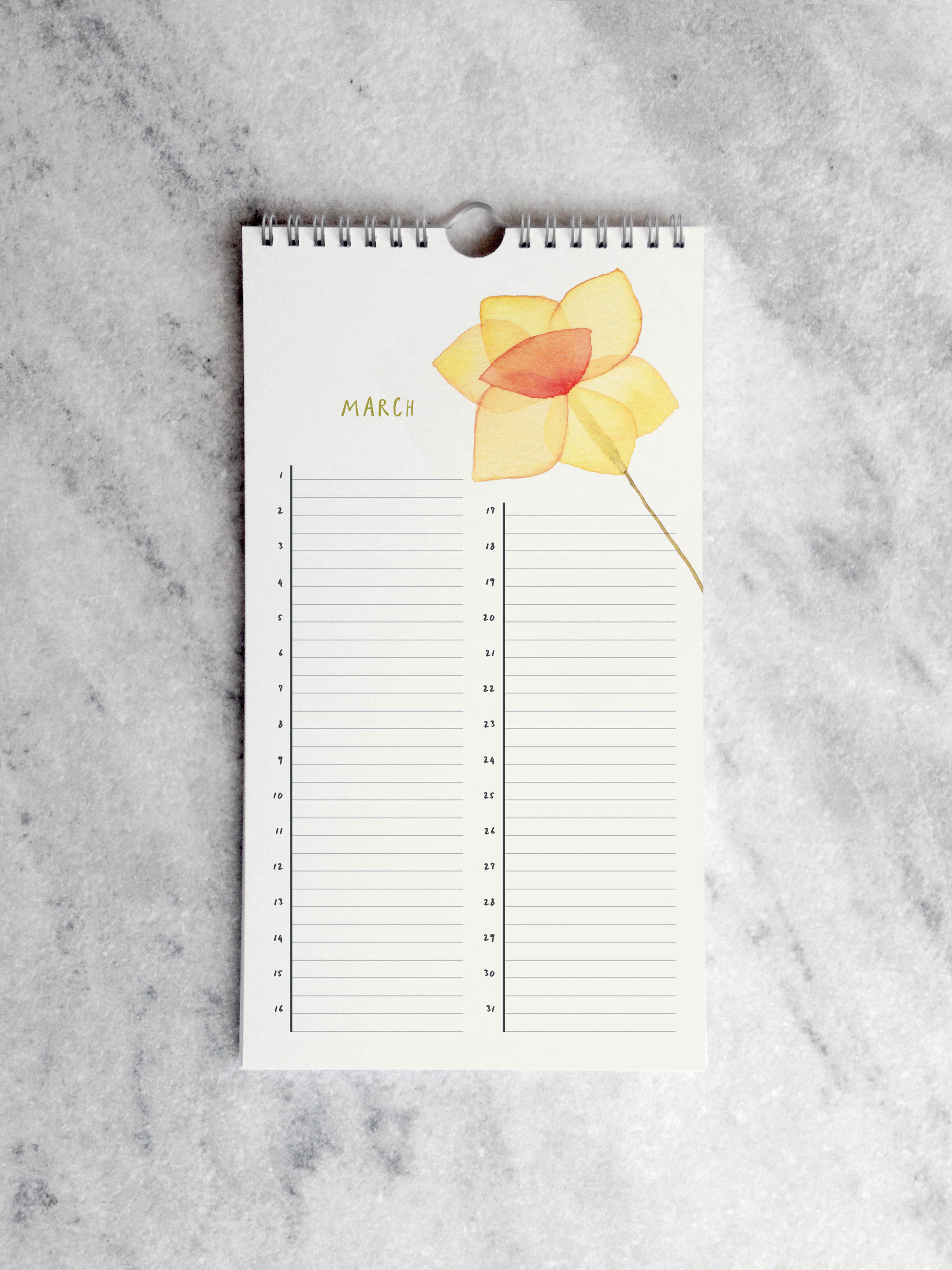 Favorite Story Celebration Calendar Favorite Story Celebration Calendar, Blooms