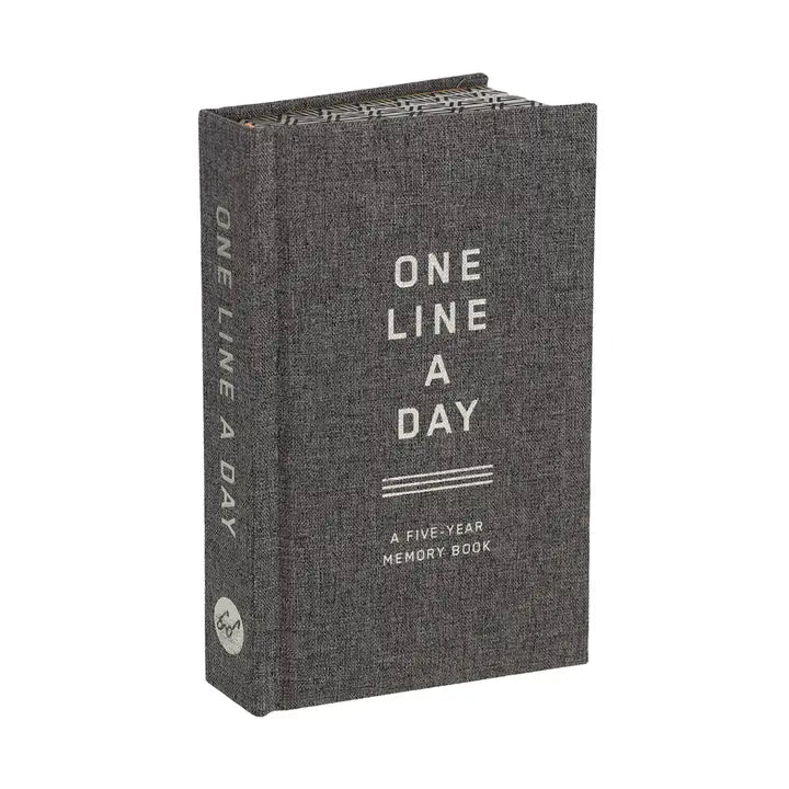 Favorite Story Journal Favorite Story Charcoal Canvas One Line A Day