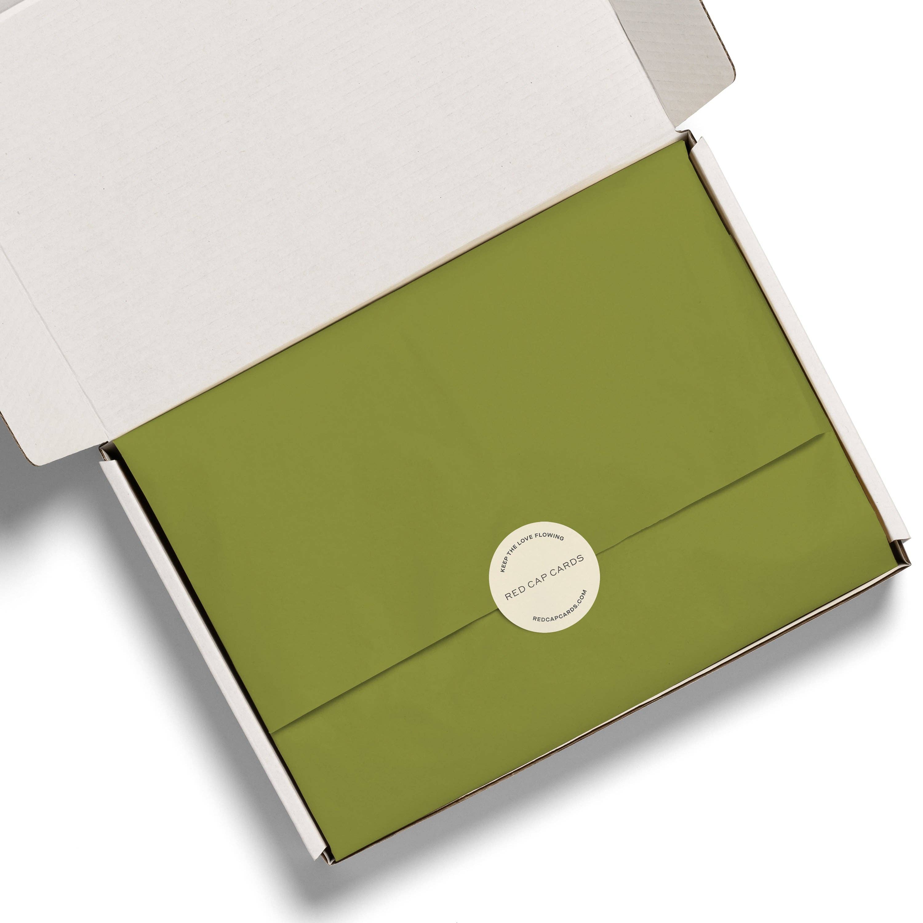 Favorite Story Red Cap Cards 8 Sheets Chartreuse tissue paper