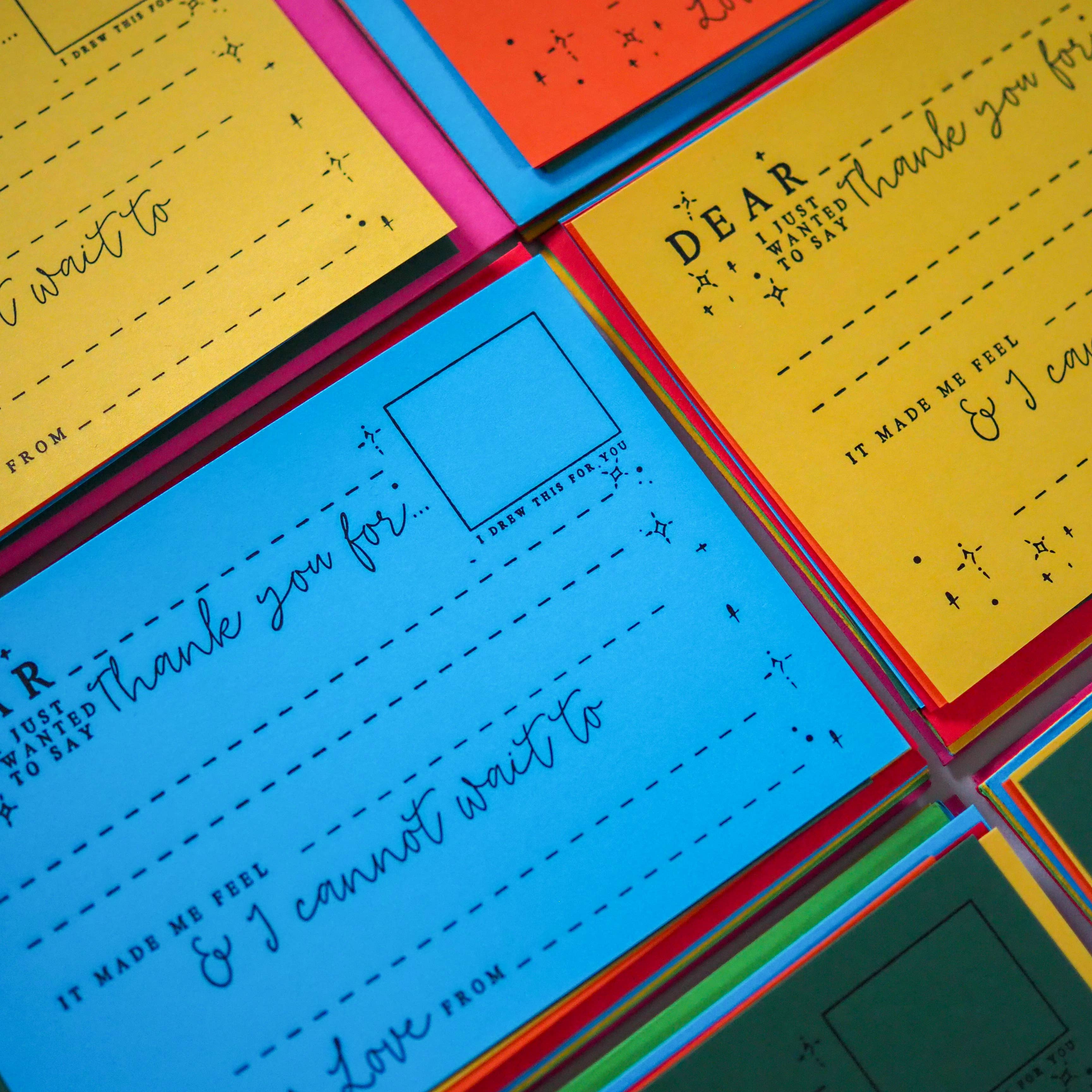 Favorite Story soch and co Children's rainbow thank you cards - set of 5