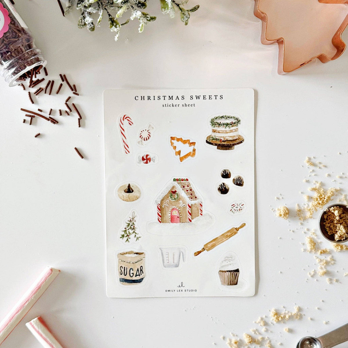Favorite Story emily lex studio Christmas sweets sticker sheets