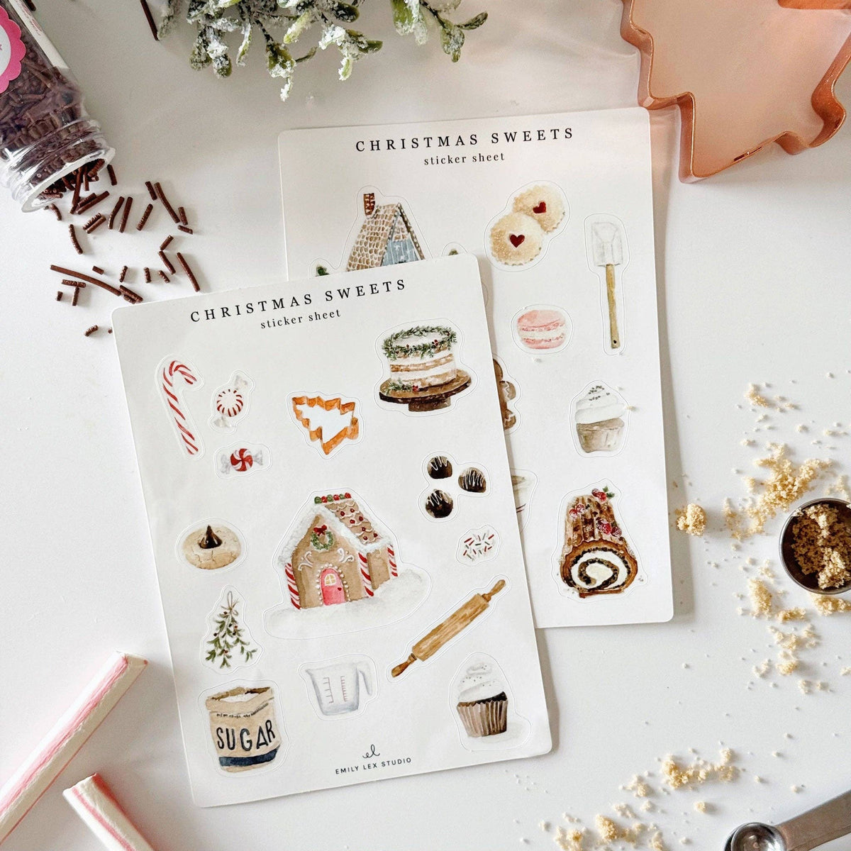Favorite Story emily lex studio Christmas sweets sticker sheets