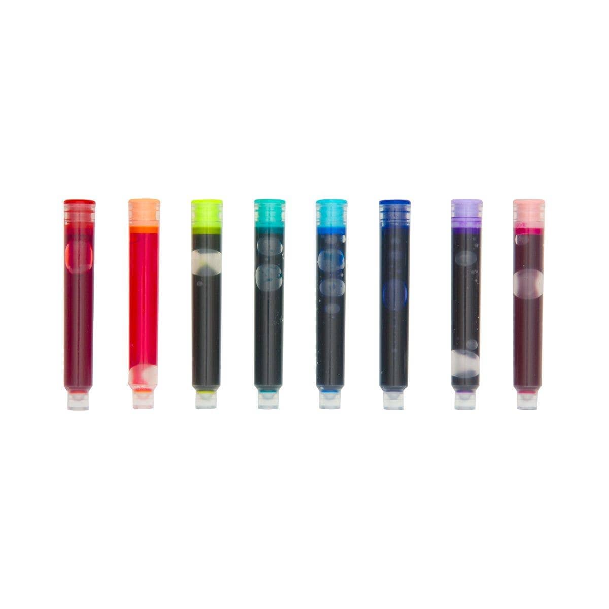 Favorite Story OOLY Color Write: Fountain Pen Colored Ink Refills (Set of 8)