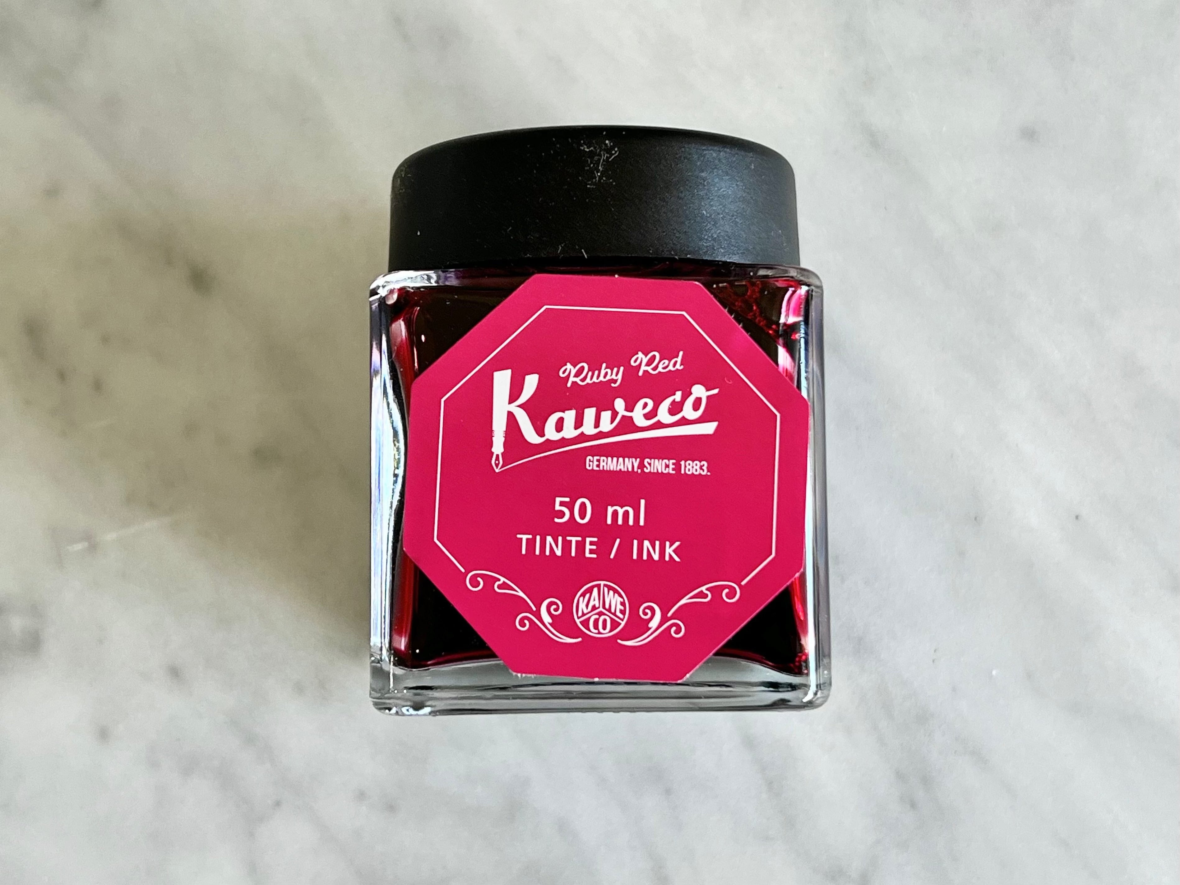 Favorite Story Fountain Pen Ink Kaweco Ruby Red Colored Ink, 50ml