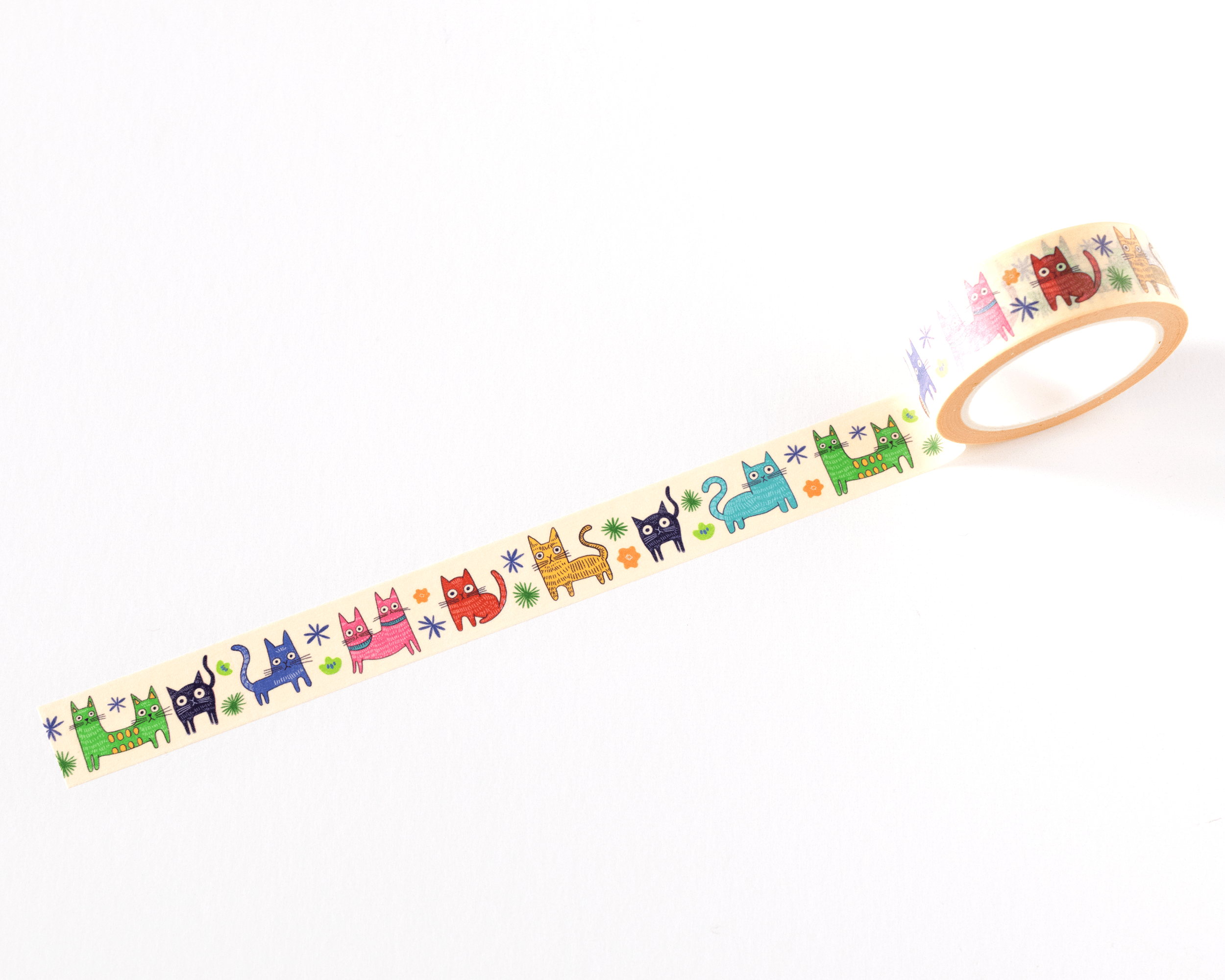 Favorite Story RippleSplash Studio Colorful Cats Washi Tape