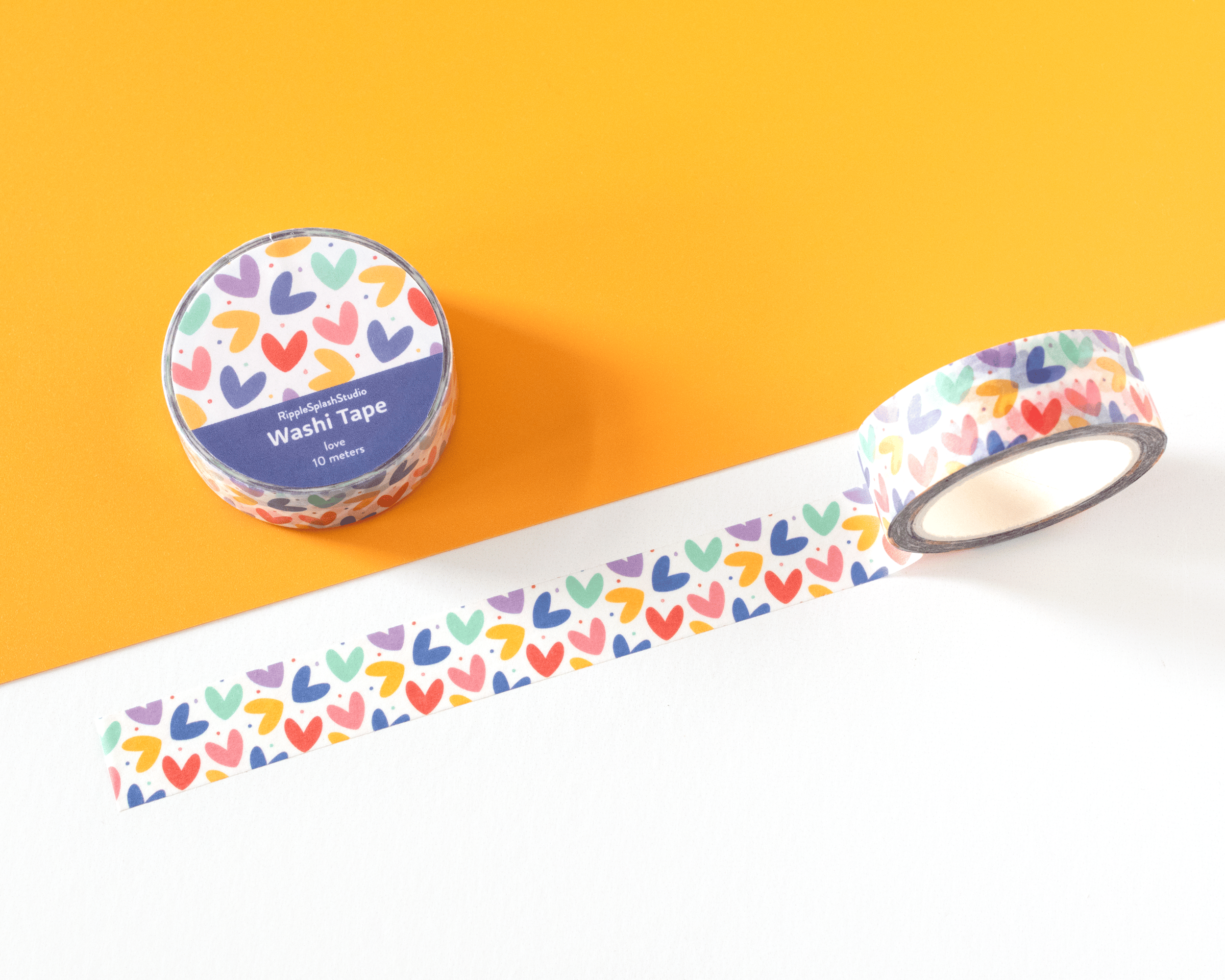 Favorite Story RippleSplash Studio Colorful Heart Washi Tape