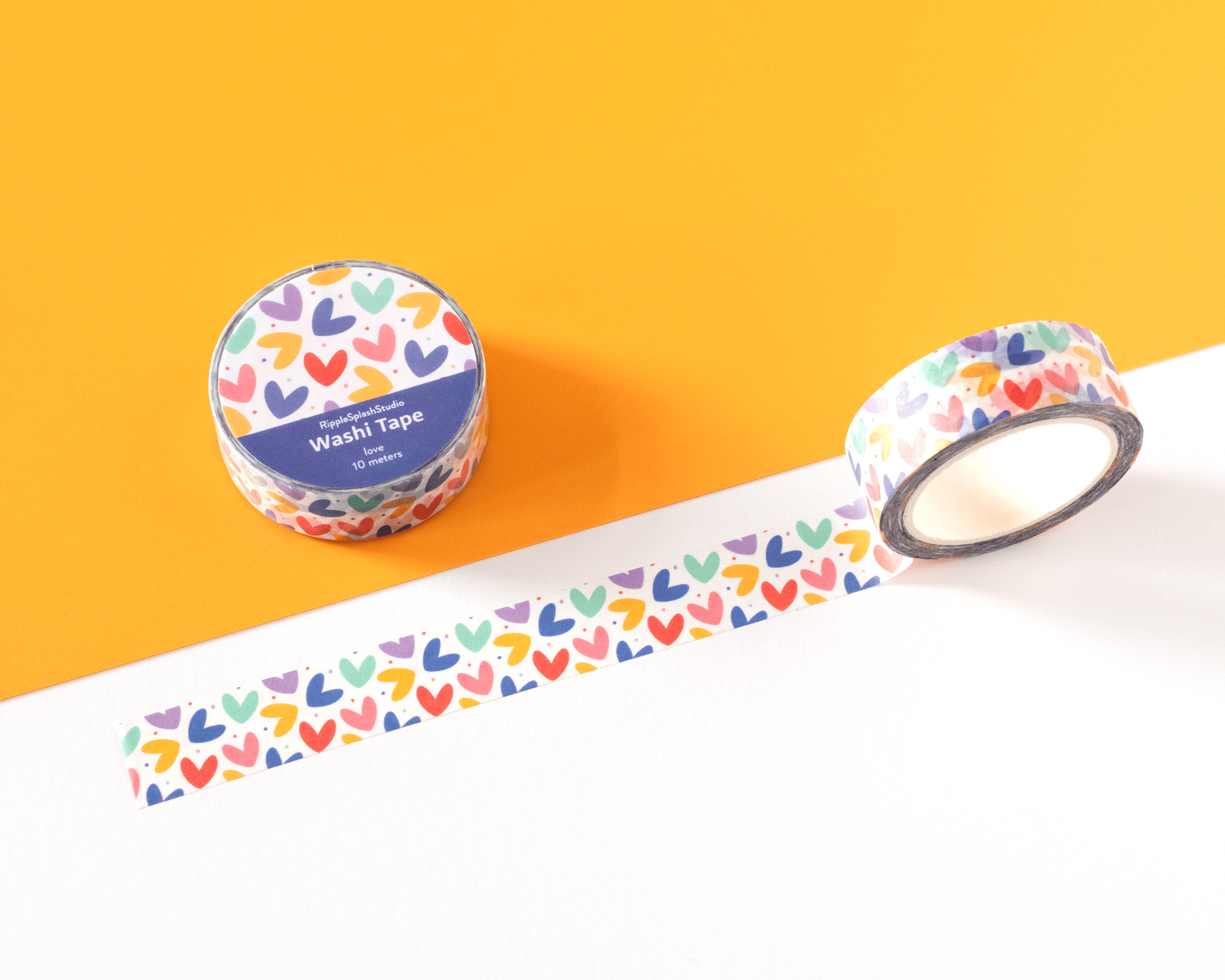 Favorite Story RippleSplash Studio Colorful Heart Washi Tape
