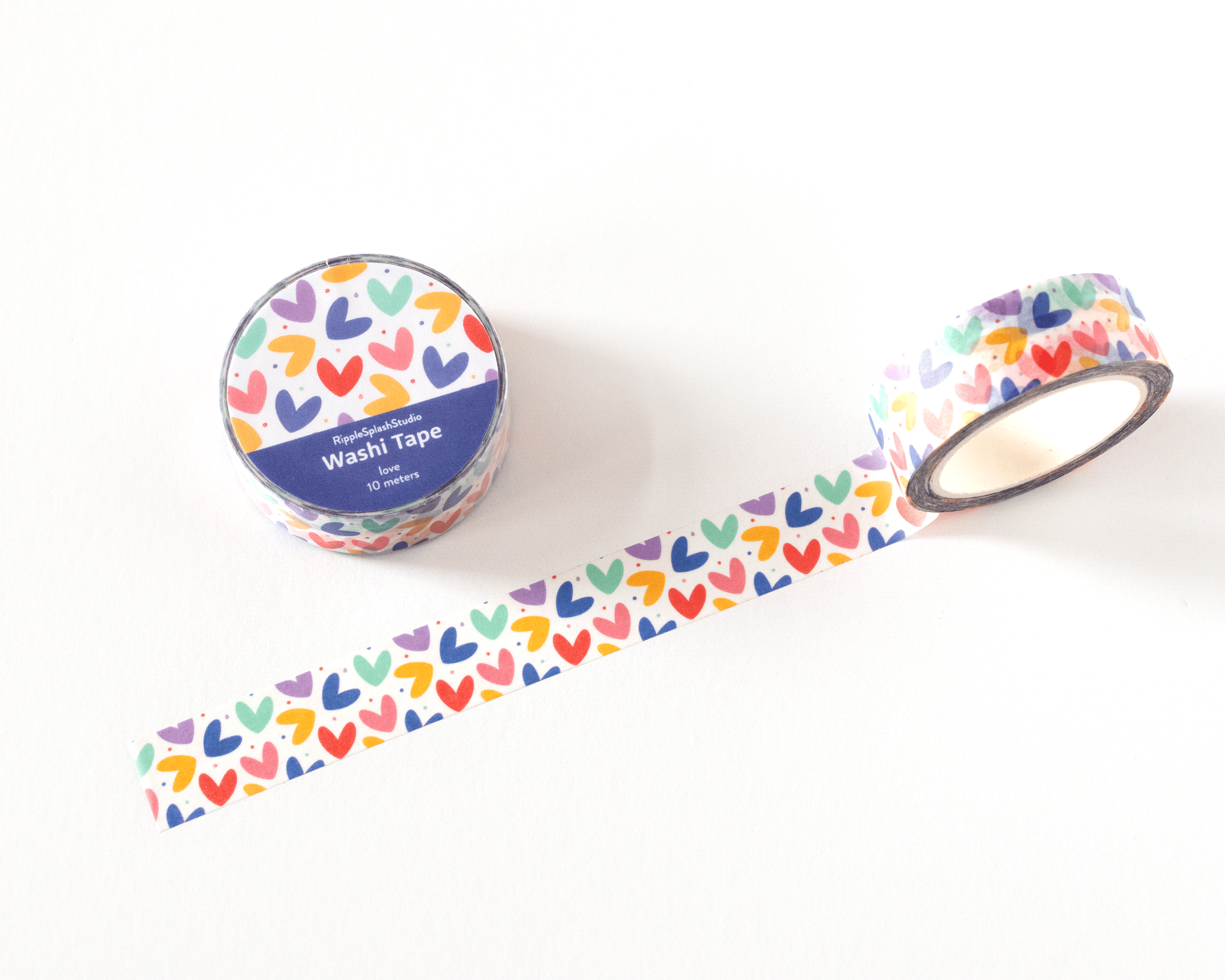 Favorite Story RippleSplash Studio Colorful Heart Washi Tape